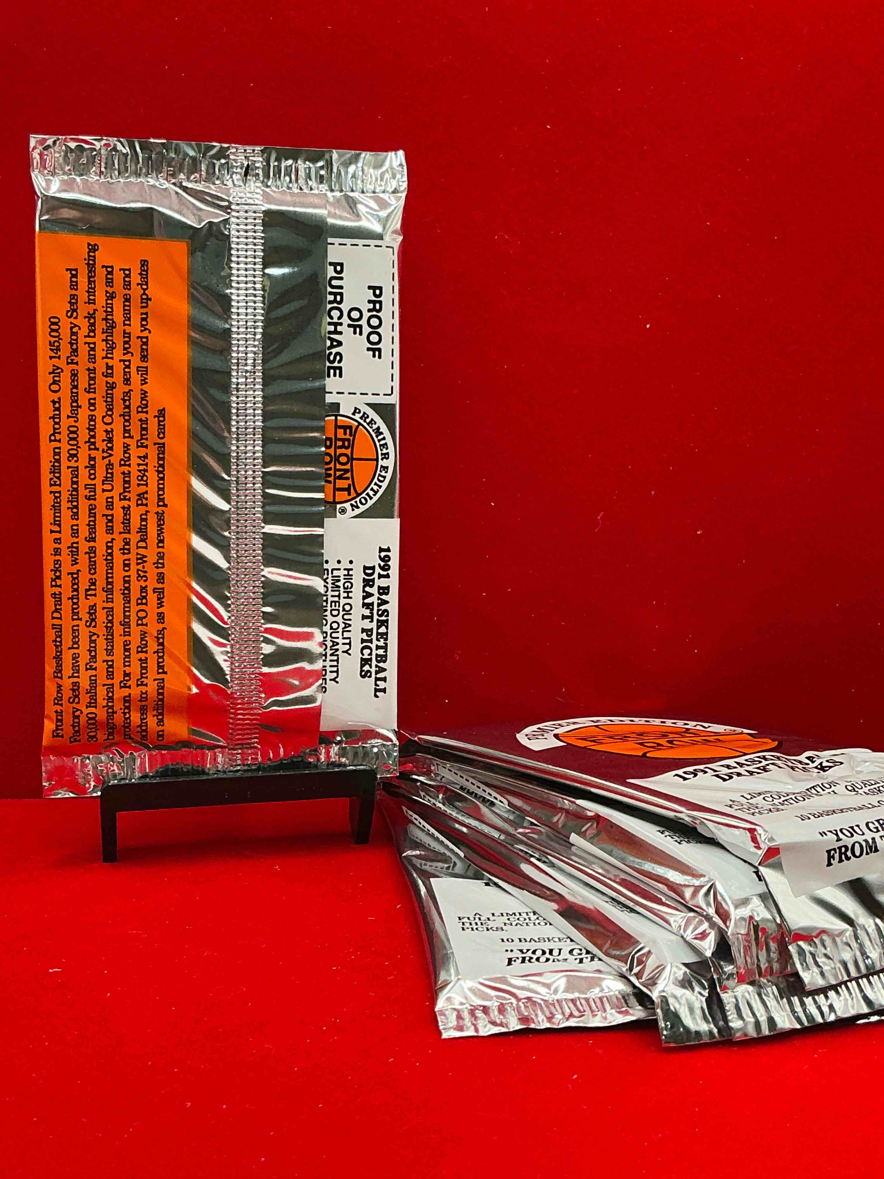 Condition photo showing New/Like New for 1991 throwback rarity! here's something you've probably never seen! 1991 front row college basketball / nba unopened sealed packs, direct from sealed original retail case! includes randomly inserted rare autograph cards! front row was the “original" college jersey card packs back in the day & has long been defunct. these cards are becoming serious collector items due to their scarcity. these things are serious rare! own some great sports card history & something you'll rarely see again!
