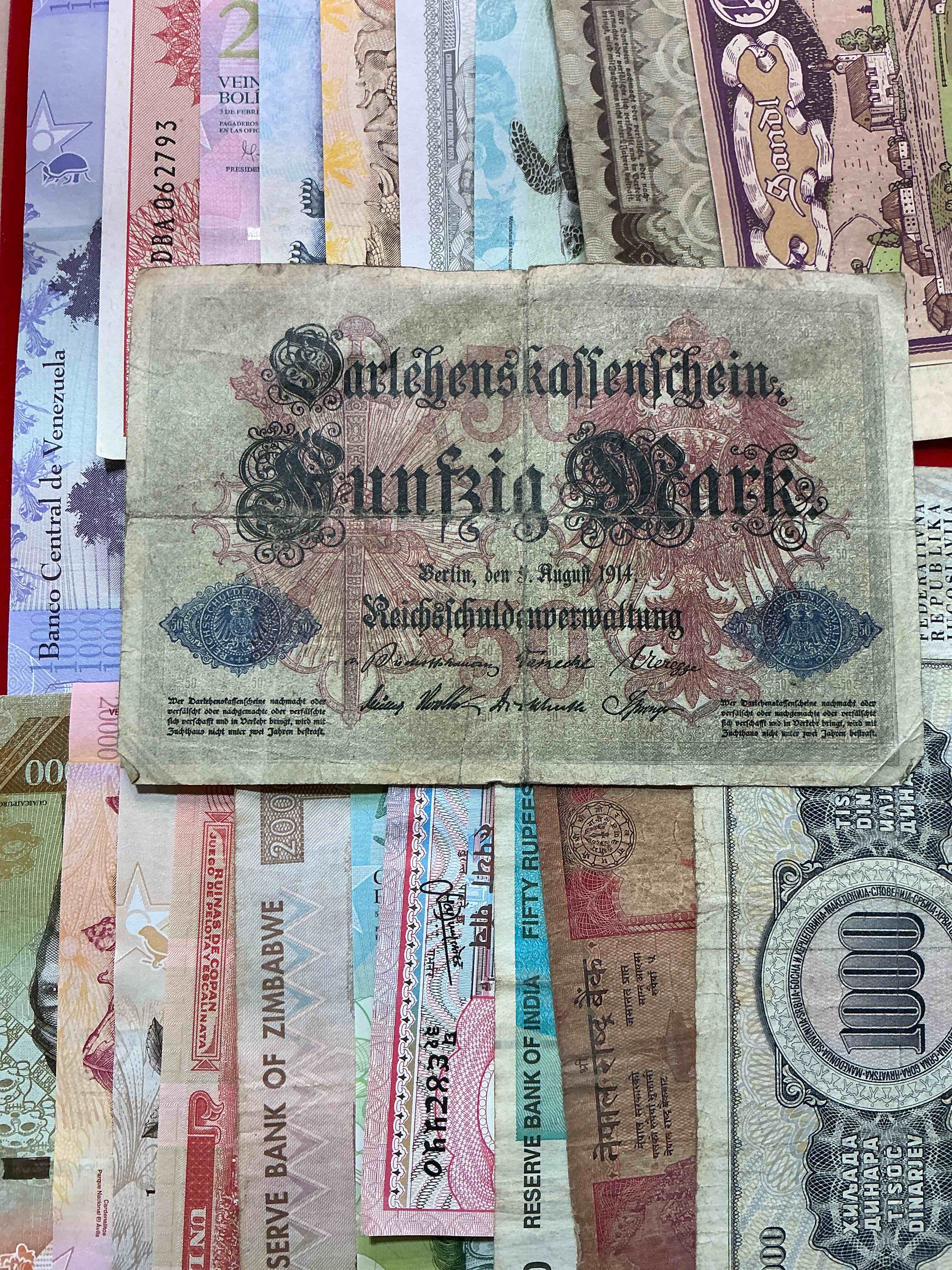Condition photo showing Good Condition for modern & antique paper money! vintage & antique! paper money from across the world- all different shapes & sizes from all kinds of crazy places! own currency from the corners of the world! wow! 