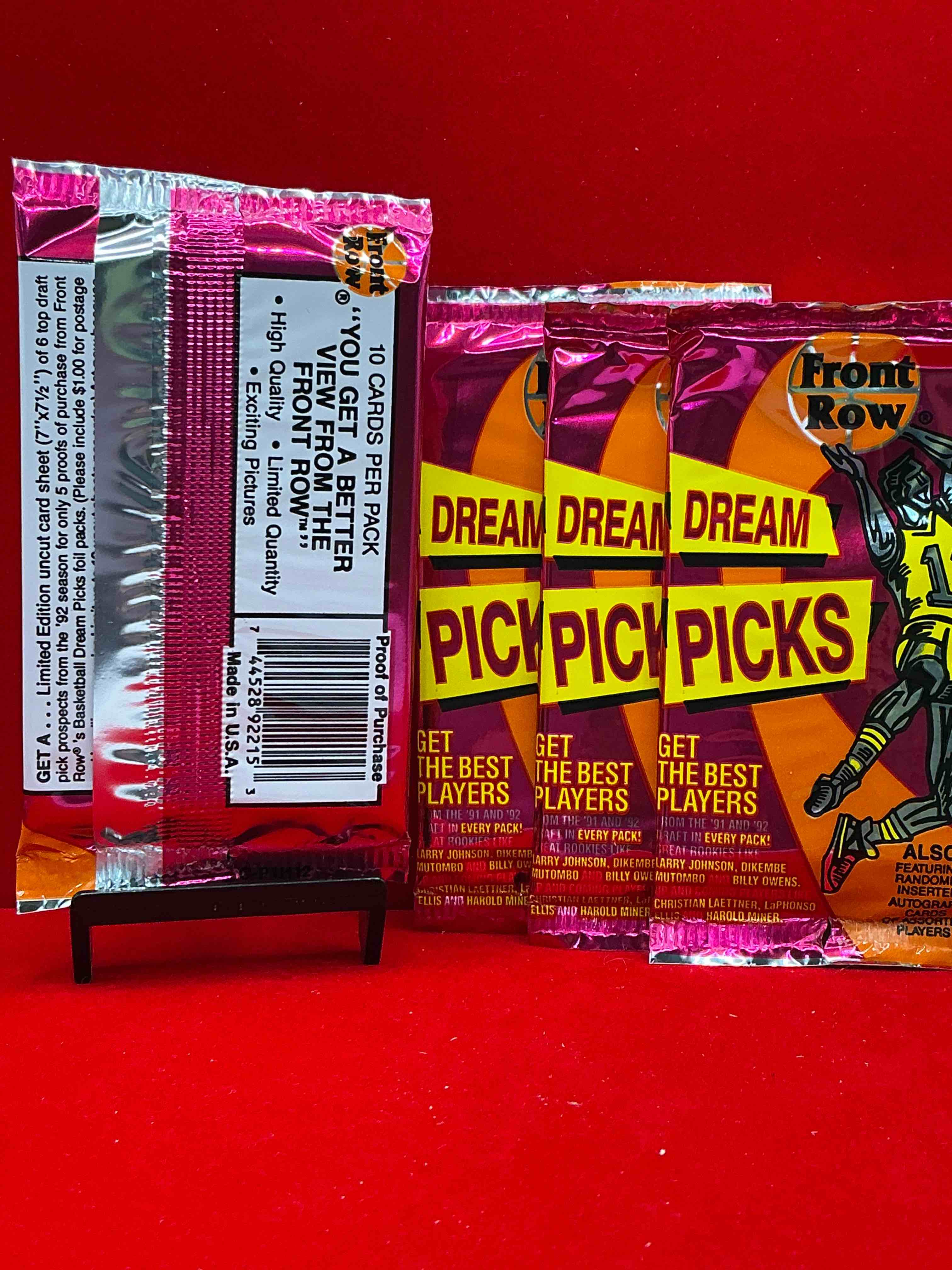 Condition photo showing New/Like New for 1991 throwback rarity! here's something you've probably never seen! 1991 front row college basketball / nba unopened sealed packs, direct from sealed original retail case! includes randomly inserted rare autograph cards! front row was the “original" college jersey card packs back in the day & has long been defunct. these cards are becoming serious collector items due to their scarcity. these things are serious rare! own some great sports card history & something you'll rarely see again!