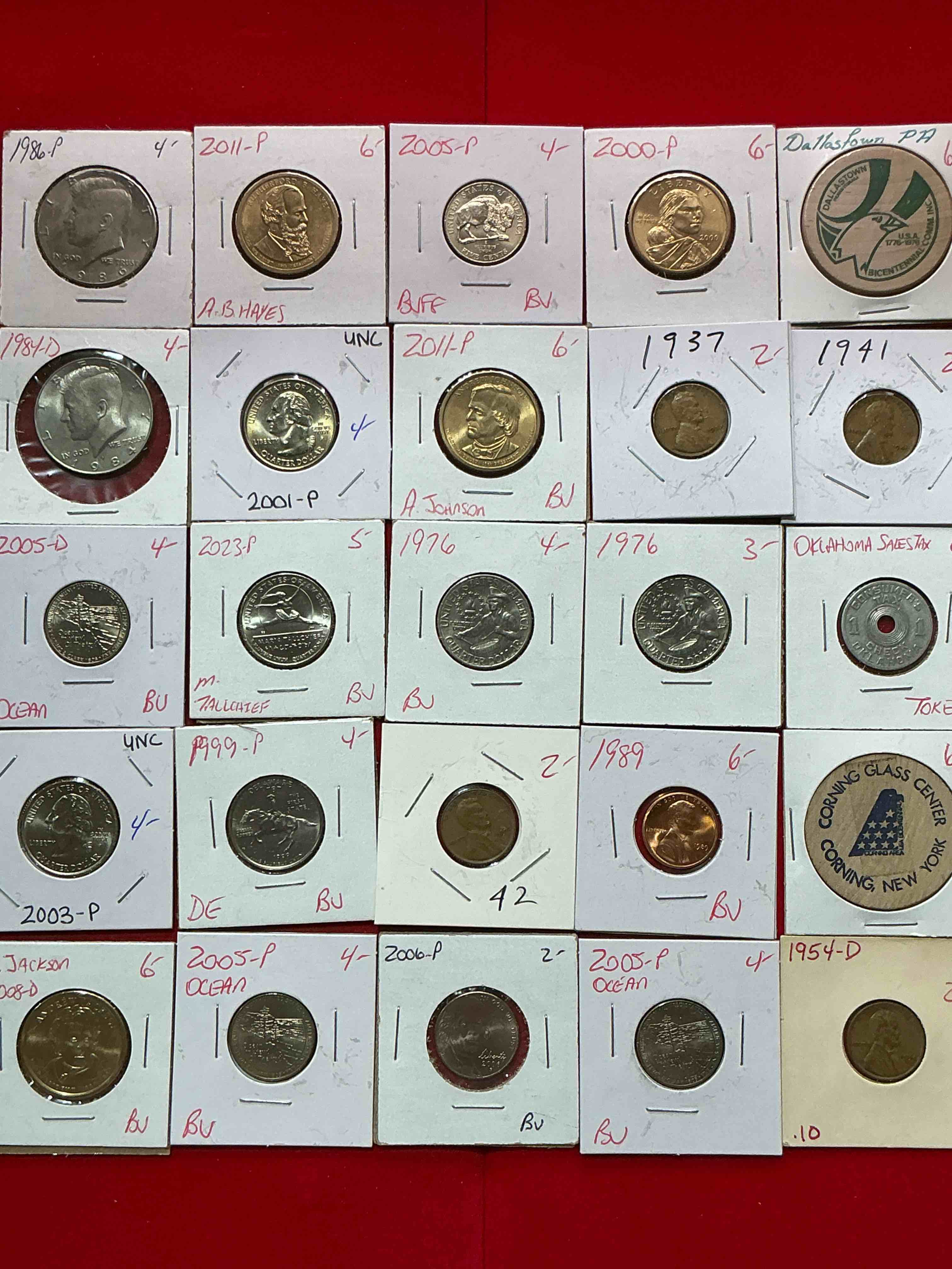 Condition photo showing Good Condition for cool coin closeout! wow! awesome u.s. coins & more, antique, vintage & modern galore!  many uncirculated!  check out this incredible closeout collection of incredibly cool coins & rare items spanning decades! bid is per coin/item & all coins encased for protection! a true smorgasbord collector's dream! each collection is unique and includes items such as rare antique coins, rare date coins, coin sets, modern uncirculated coins, wooden tokens, cool medallions & more! disregard original price marks on pieces, this is a true auction closeout! an incredible opportunity for re-sellers & collectors!