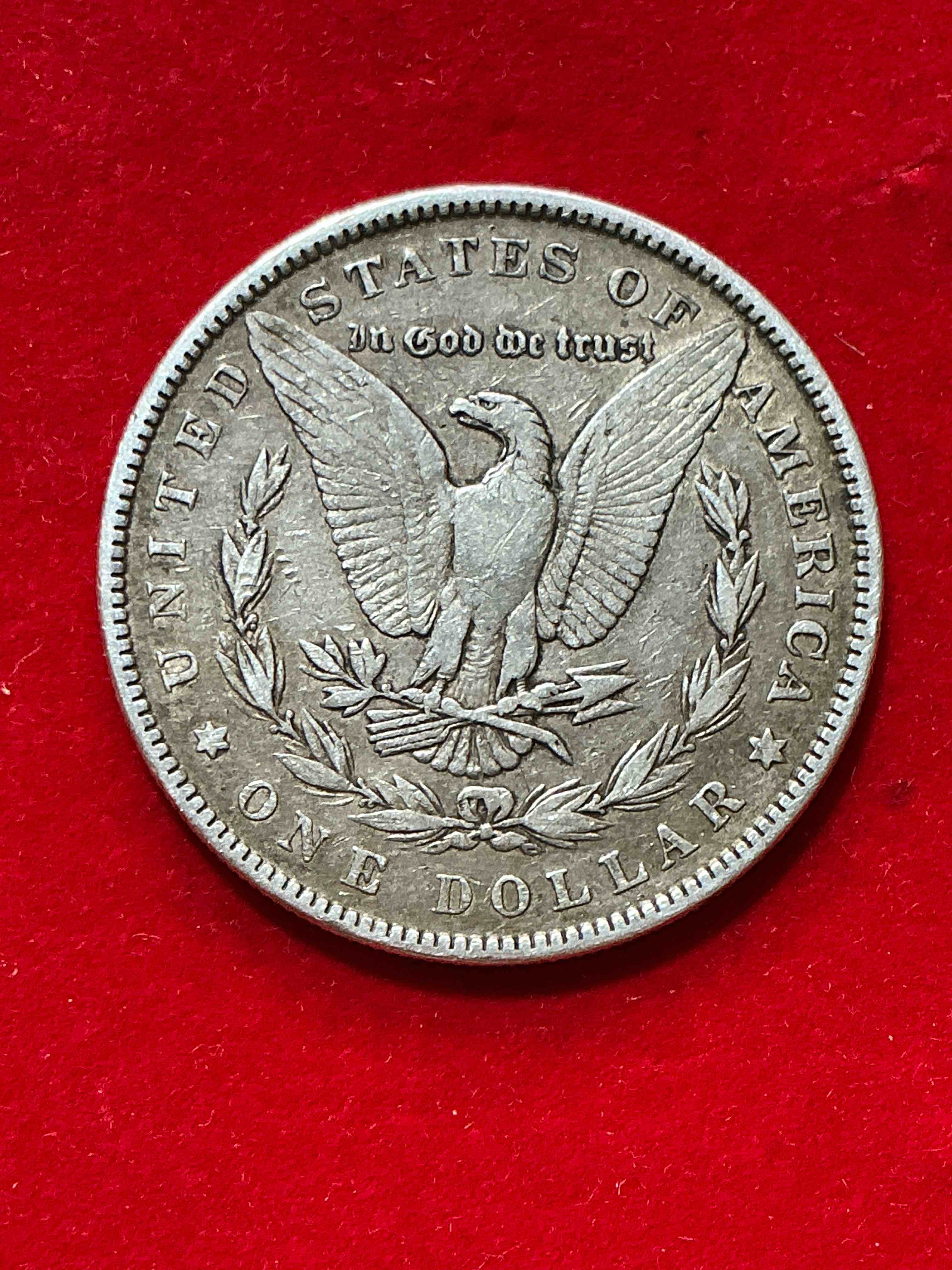 Condition photo showing Good Condition for 1883 silver morgan dollar! silver morgan dollars are perhaps the most popular silver dollar to collect! they are 90% fine u.s. silver & were minted from 1878 through 1921. these striking coins are a perfect way to collect fine u.s. silver & are highly coveted for their unrivaled beauty!