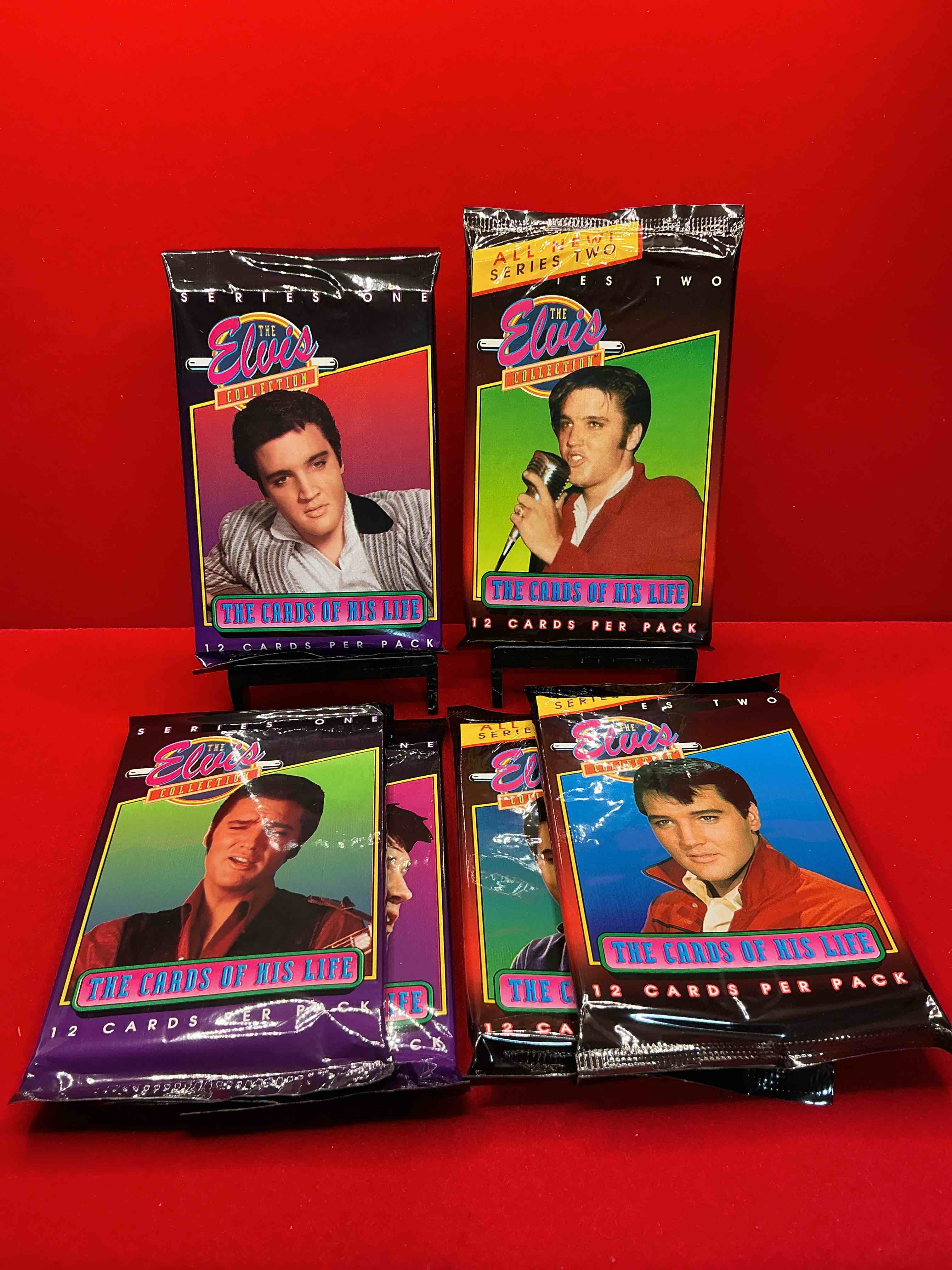 rare elvis collection! 1993 packs! rare “the elvis collection” packs, collect this icon’s ultra cool & rare vintage packs! elvis fans! perfect addition to any card collection commemorating one of pop’s greatest!