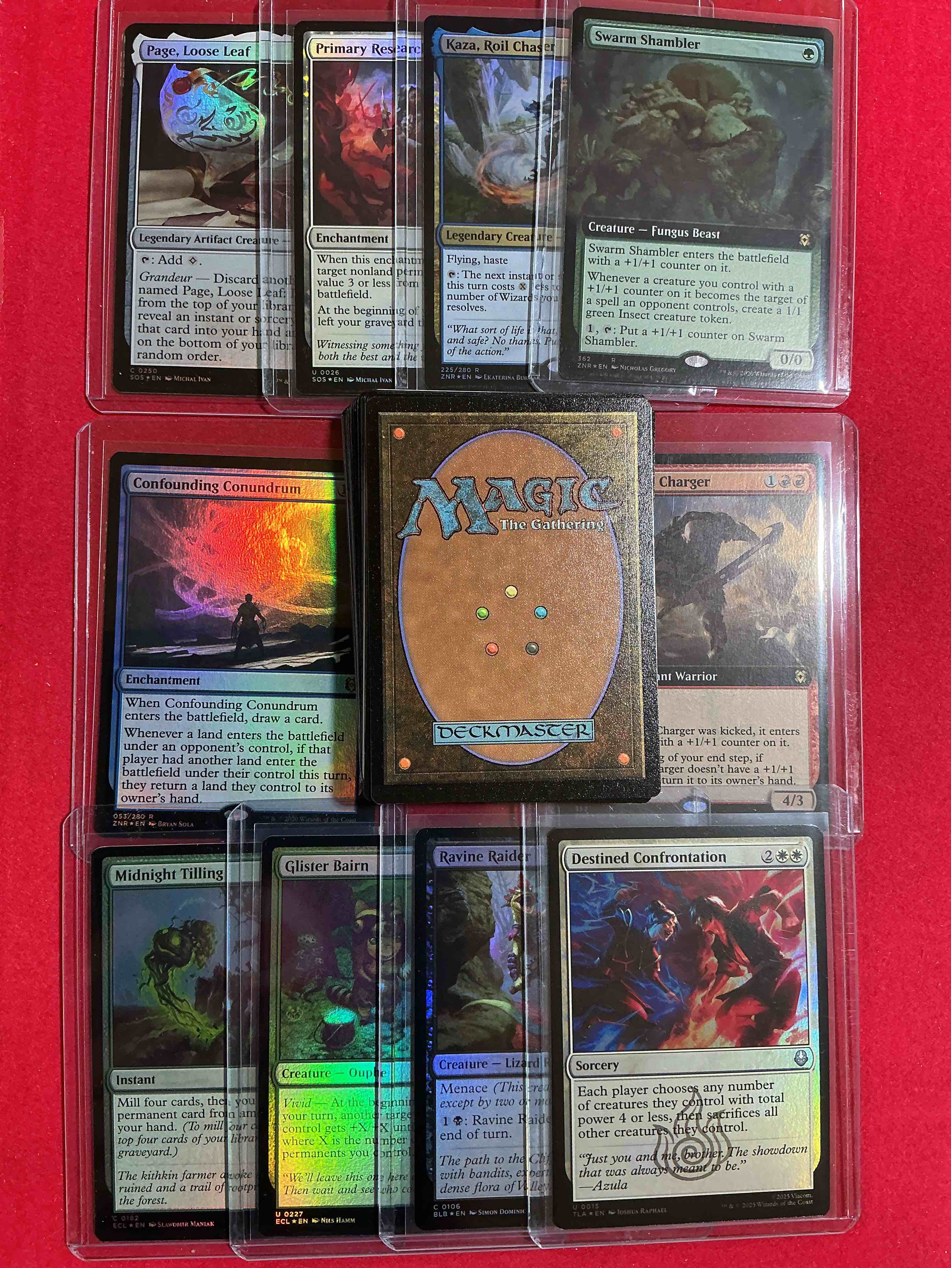 Condition photo showing New/Like New for magic the gathering 50 card lot! lot includes 10 rare or holo foil cards! all cards in excellent shape condition! a great way to join the mtg craze!