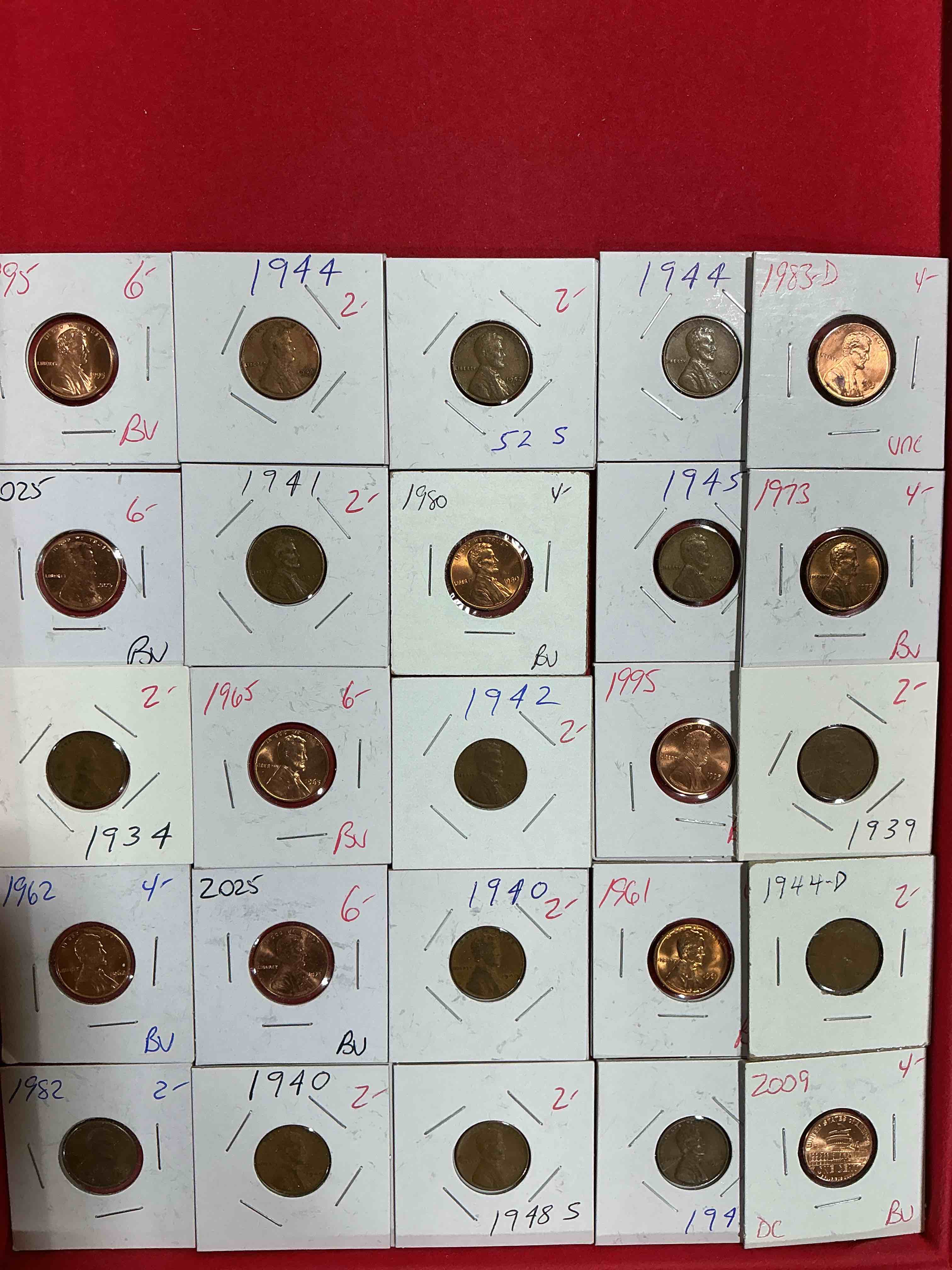 Condition photo showing Good Condition for penny palooza closeout! wow! awesome pennies, vintage, antique, brilliant uncirculated & more galore! u.s. treasury has stopped making pennies forever... get ther while you can! check out this incredible closeout collectic of incredibly cool pennies spanning decades! bid is per coin/ltem & all coins encased for protection! a true smorgasbord collector's dream! each penny collection is unique & includes a mix of rare dates, multiple mint marks, antique, vintage, modern, uncirculated & more! disregard original price marks on pieces, this is a true auction closeout! an incredible opportunity for re-sellers & collectors!