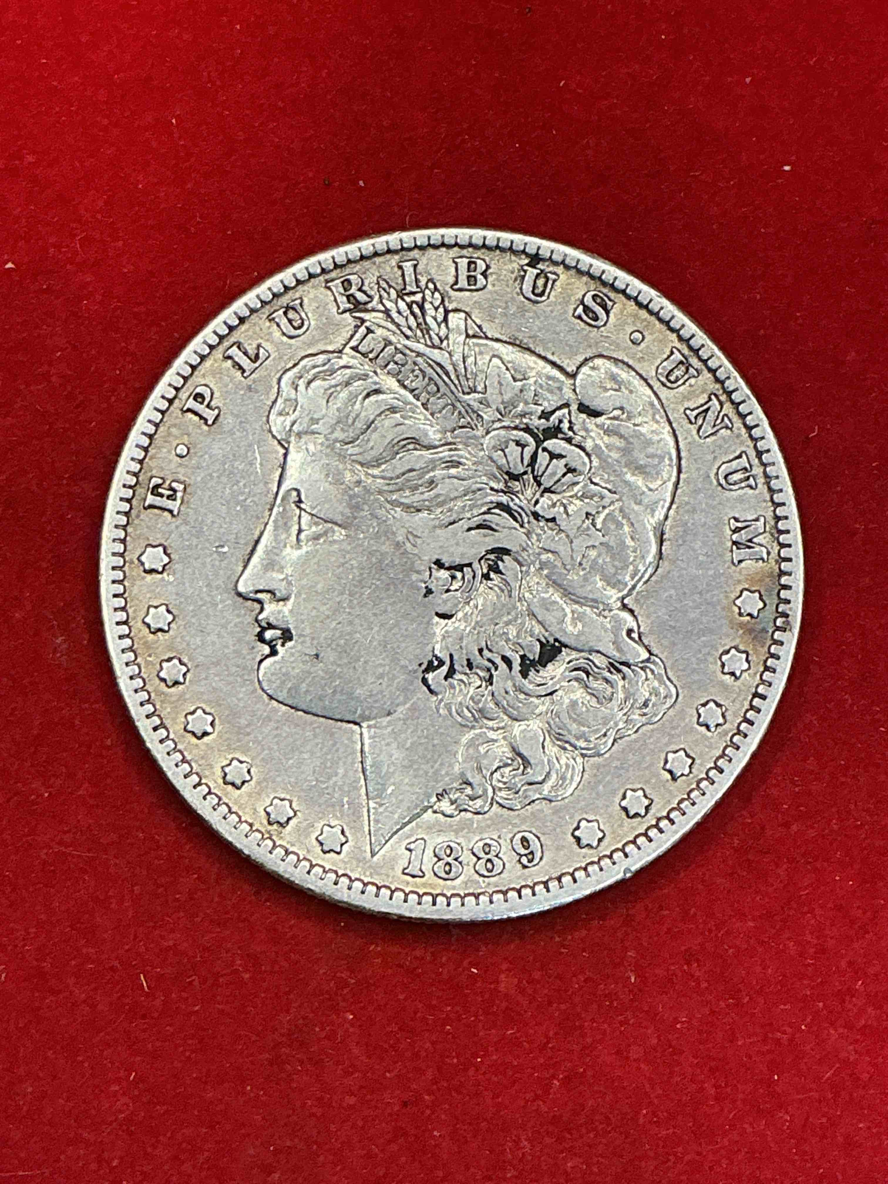 1889 silver morgan dollar! silver morgan dollars are perhaps the most popular silver dollar to collect! they are 90% fine u.s. silver & were minted from 1878 through 1921. these striking coins are a perfect way to collect fine u.s. silver & are highly coveted for their unrivaled beauty!