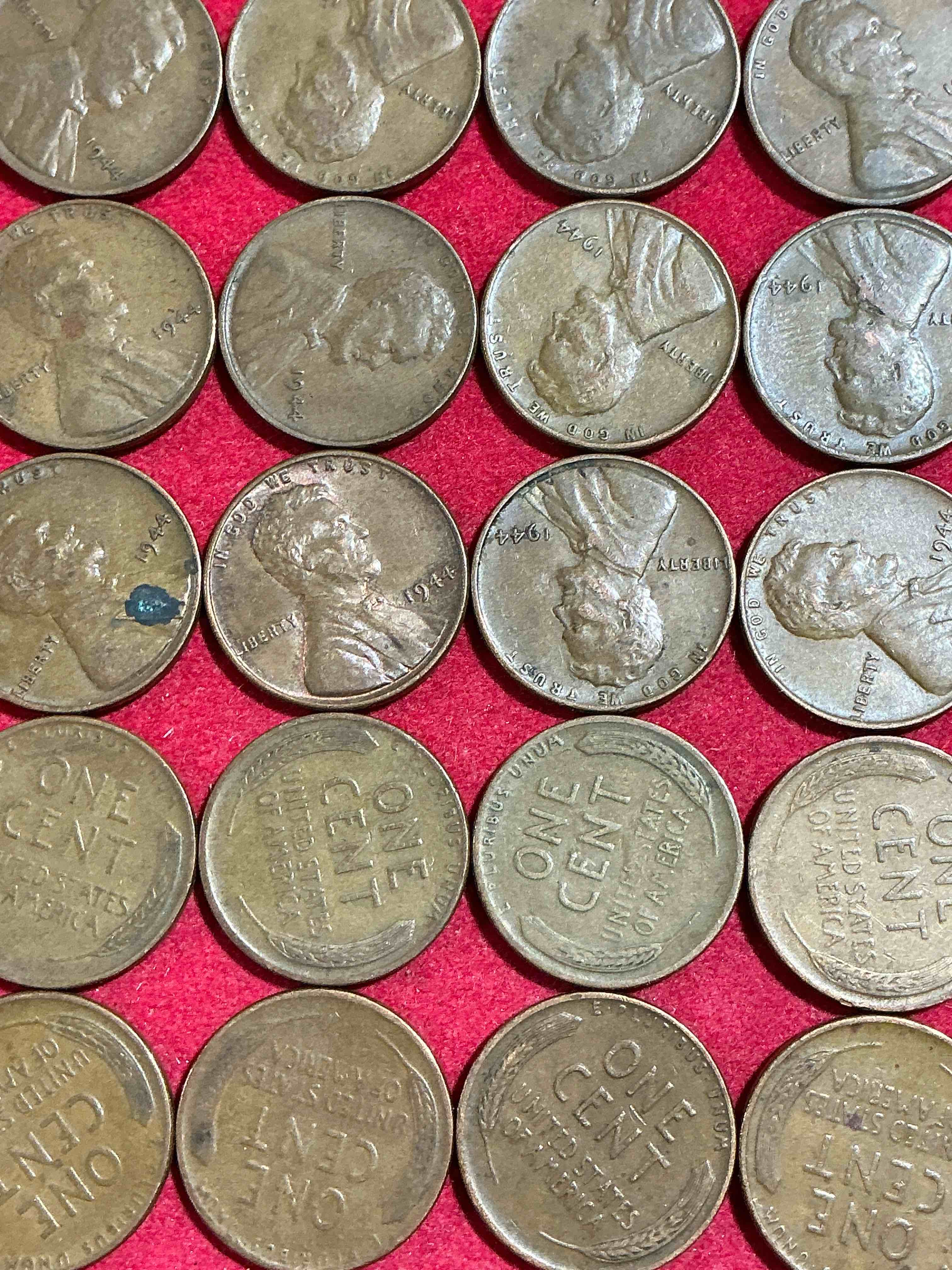 Condition photo showing Good Condition for 1944 calling world war 2 buffs! 1944 d-day era wheat pennies! d-day was june 6th, 1944 & was one of the most significant battles of wwii! own pieces of this era with these genuine 1944 wheat pennies in nice condition!