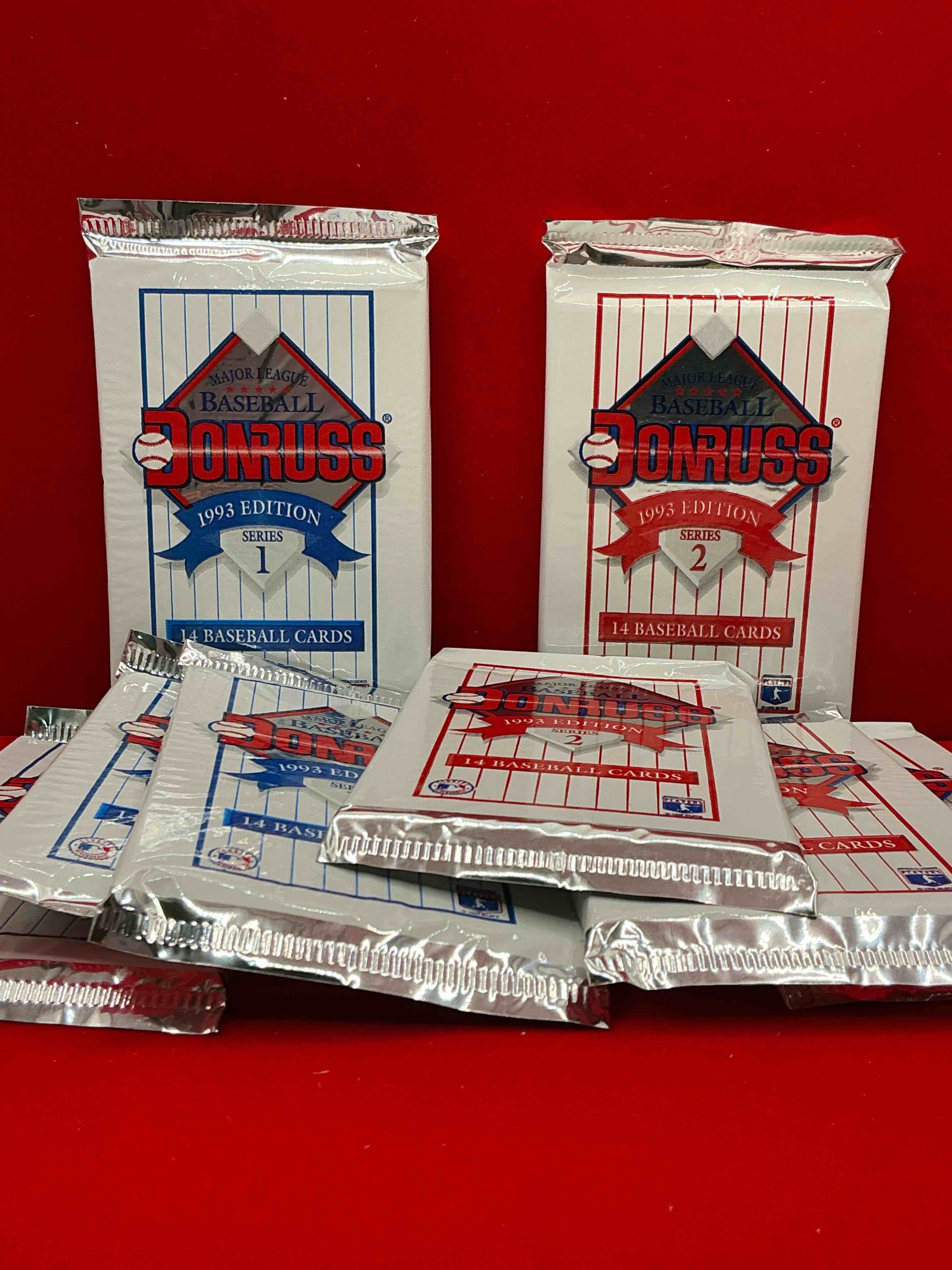 great year! 1993 donruss baseball unopened baseball card packs, series i & ii, direct from original sealed retail case! search for valuable rated rookie cards from chipper jones (psa 10 $150+) & mike piazza, early ken griffey jr. & so much more!