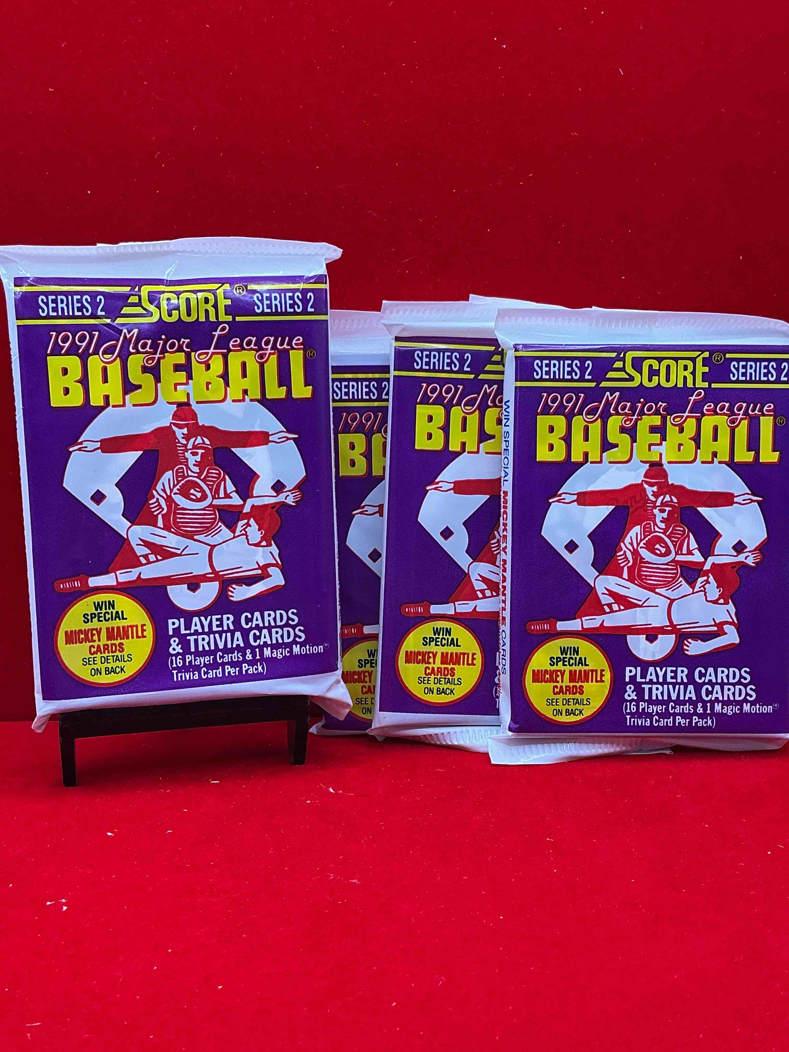 signed mickey mantle? 1991 score baseball unopened packs! 2,493 signed mickey mantle cards from this year out there, fetching big money if pulled! insanely cool & valuable pocks with stars & rookies!