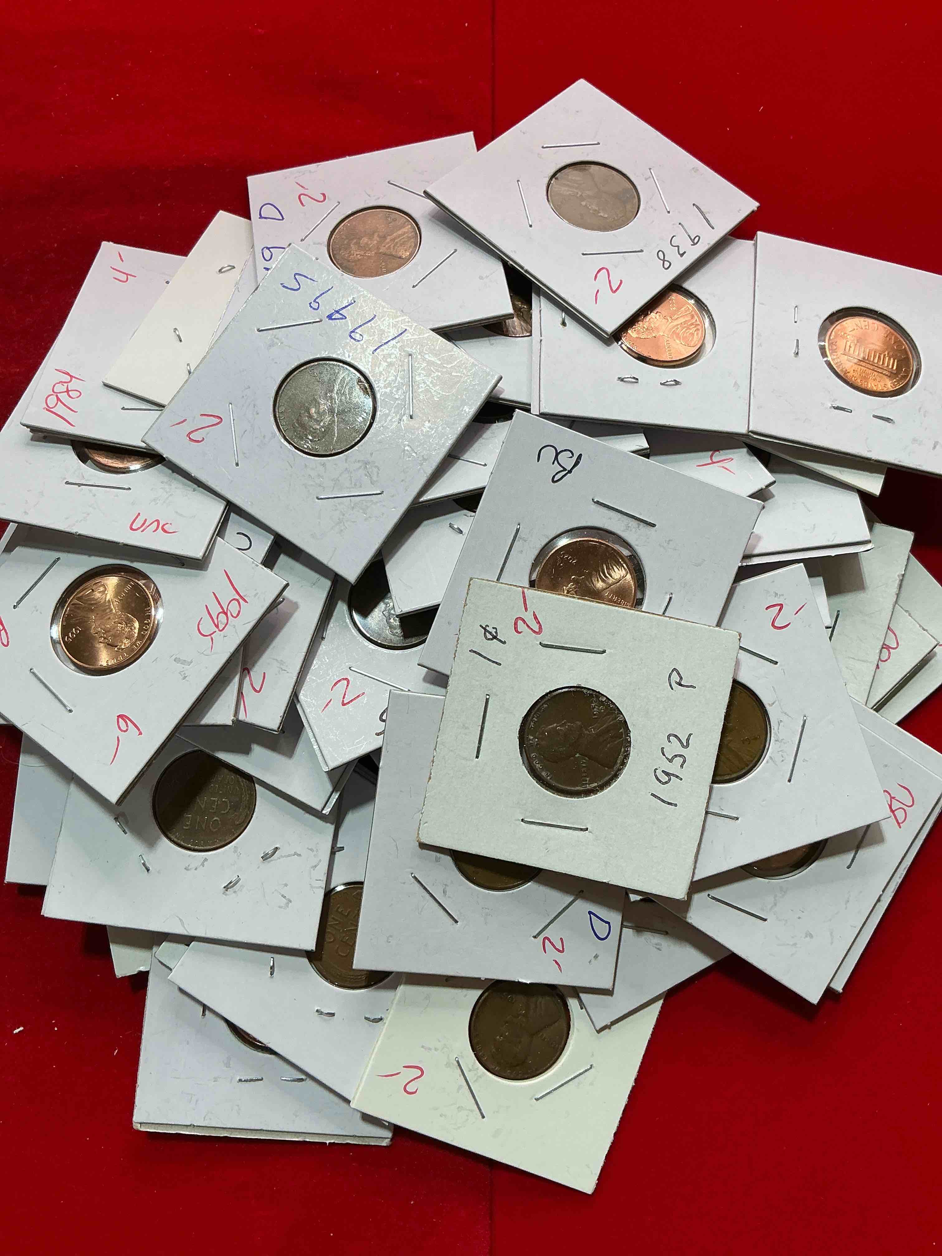 penny palooza closeout! wow! awesome pennies, vintage, antique, brilliant uncirculated & more galore! u.s. treasury has stopped making pennies forever... get ther while you can! check out this incredible closeout collectic of incredibly cool pennies spanning decades! bid is per coin/ltem & all coins encased for protection! a true smorgasbord collector's dream! each penny collection is unique & includes a mix of rare dates, multiple mint marks, antique, vintage, modern, uncirculated & more! disregard original price marks on pieces, this is a true auction closeout! an incredible opportunity for re-sellers & collectors!