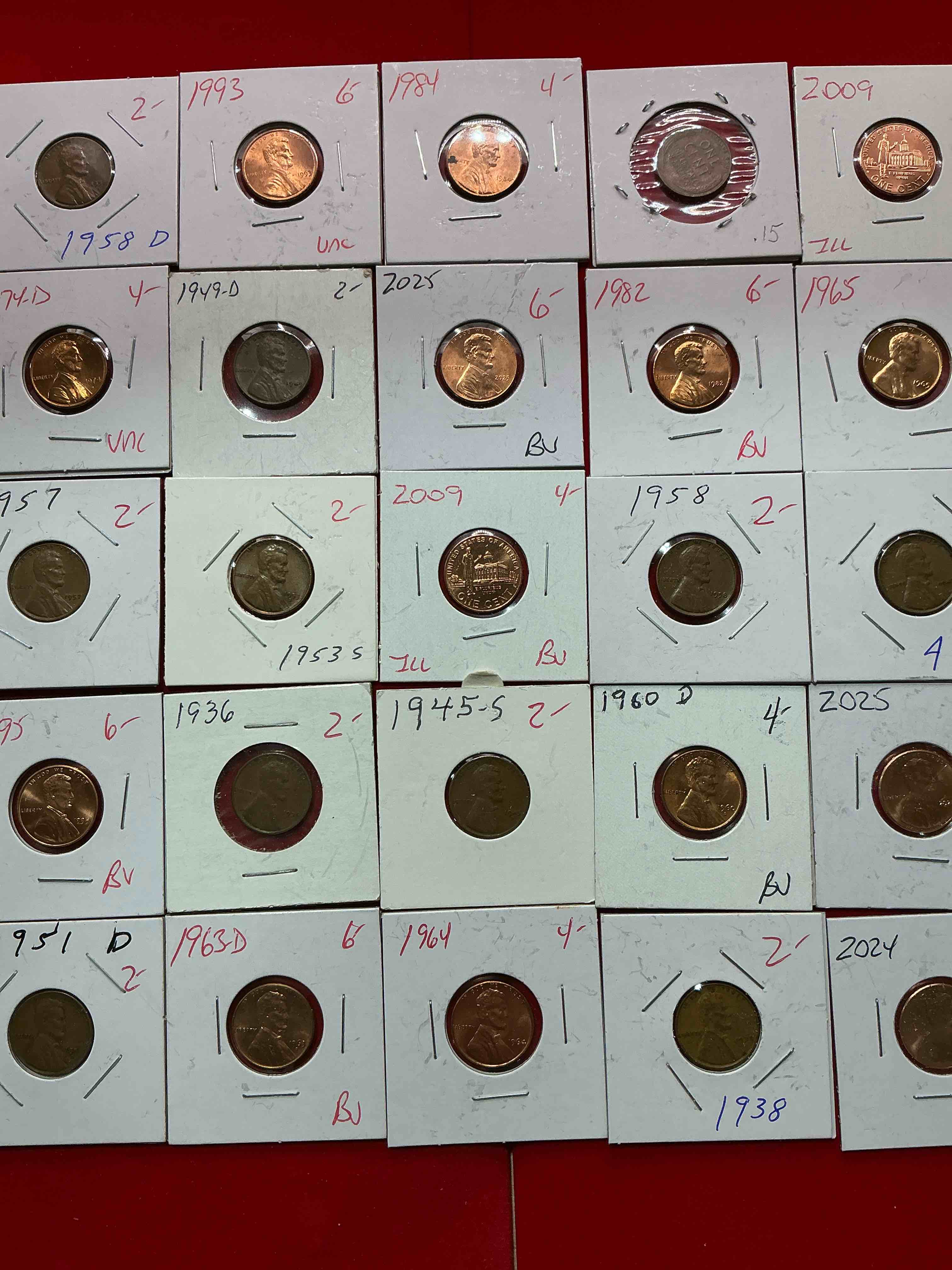 Condition photo showing Good Condition for penny palooza closeout! wow! awesome pennies, vintage, antique, brilliant uncirculated & more galore! u.s. treasury has stopped making pennies forever... get ther while you can! check out this incredible closeout collectic of incredibly cool pennies spanning decades! bid is per coin/ltem & all coins encased for protection! a true smorgasbord collector's dream! each penny collection is unique & includes a mix of rare dates, multiple mint marks, antique, vintage, modern, uncirculated & more! disregard original price marks on pieces, this is a true auction closeout! an incredible opportunity for re-sellers & collectors!