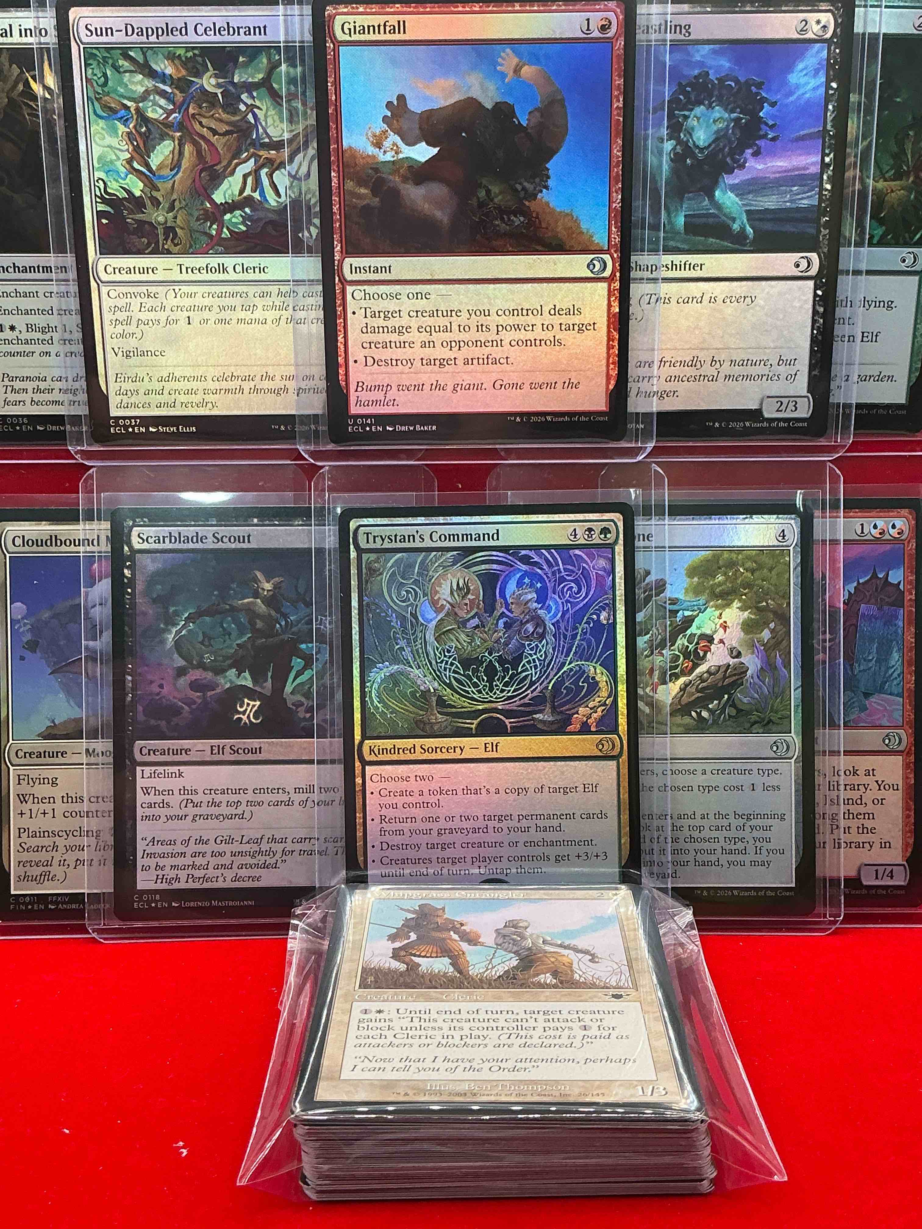 Condition photo showing New/Like New for magic the gathering 50 card lot! lot includes 10 rare or holo foil cards! all cards in excellent shape condition! a great way to join the mtg craze!
