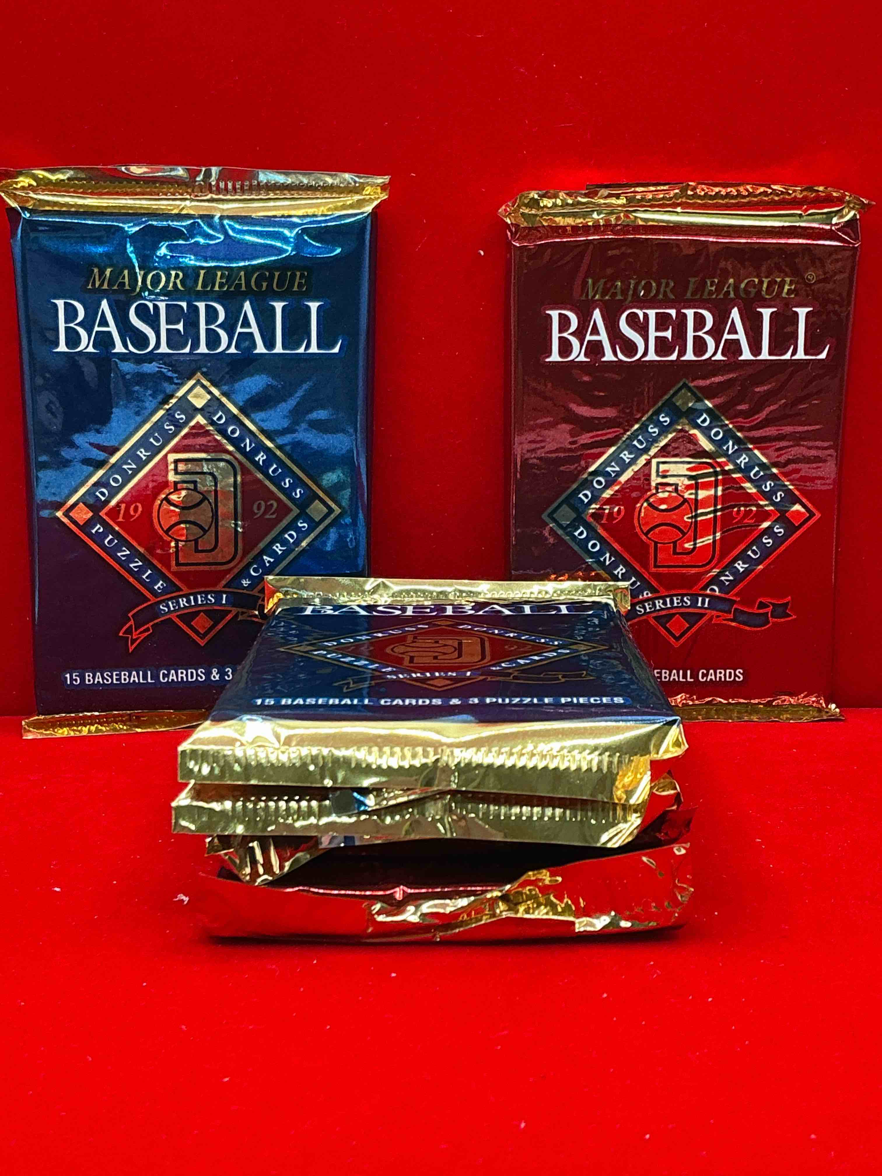 Condition photo showing New/Like New for ripken auto!? 1992 donruss baseball series 2 unopened sealed sports card pack, direct from original sealed retail case! search for valuable cards from ricky henderson & nolan ryan & so much more! also, search for 1 of 5000 personally autographed cal ripken jr. cards randomly inserted!