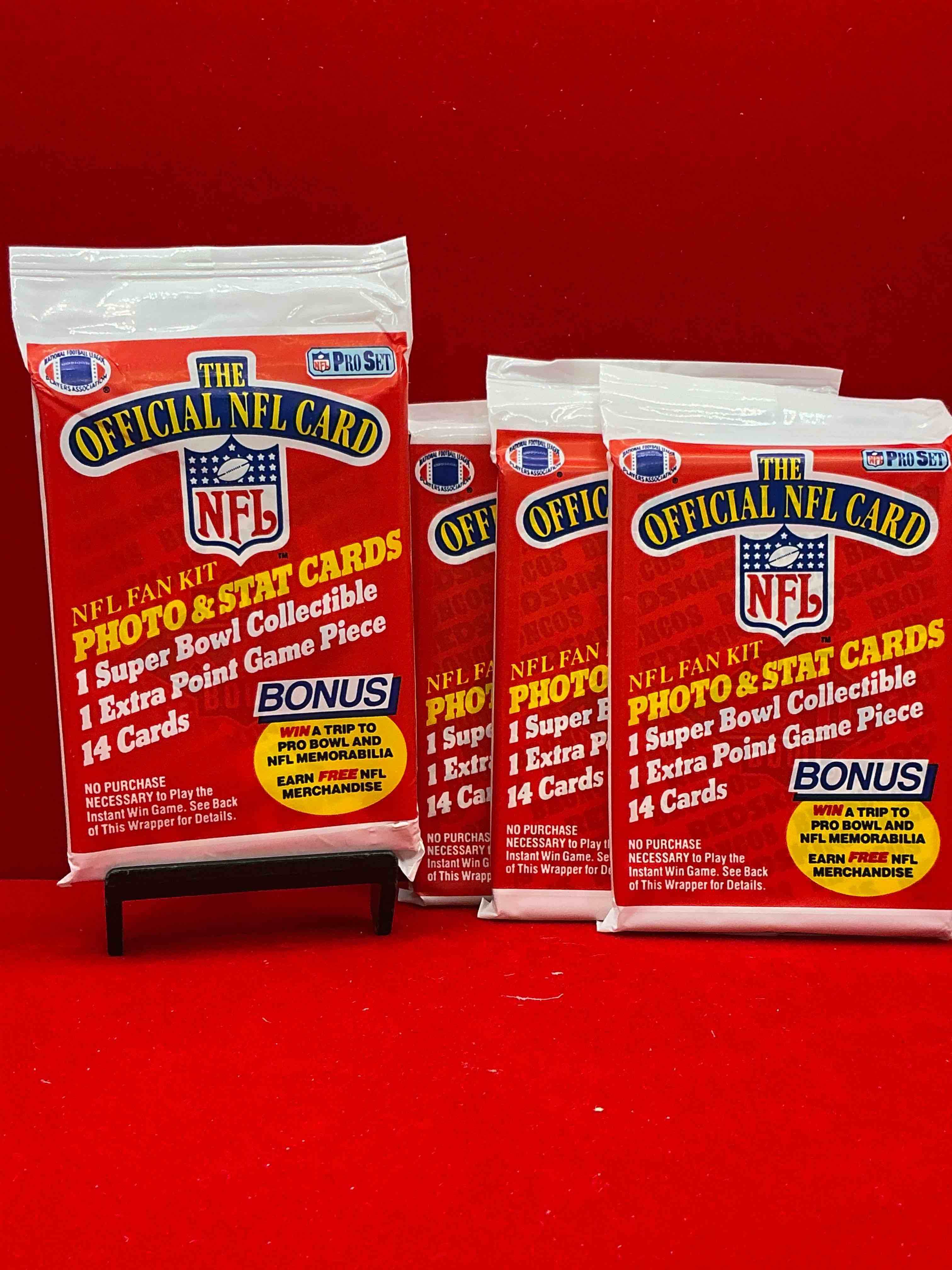 loaded! 1989 pro set football sealed card pack, direct from original retail case!highly sought after by collectors as this year is loaded with high profile rookies!search for rookie cards from barry sanders, deion sanders, troy aikman, michael irvin & much more! getting hard to find!