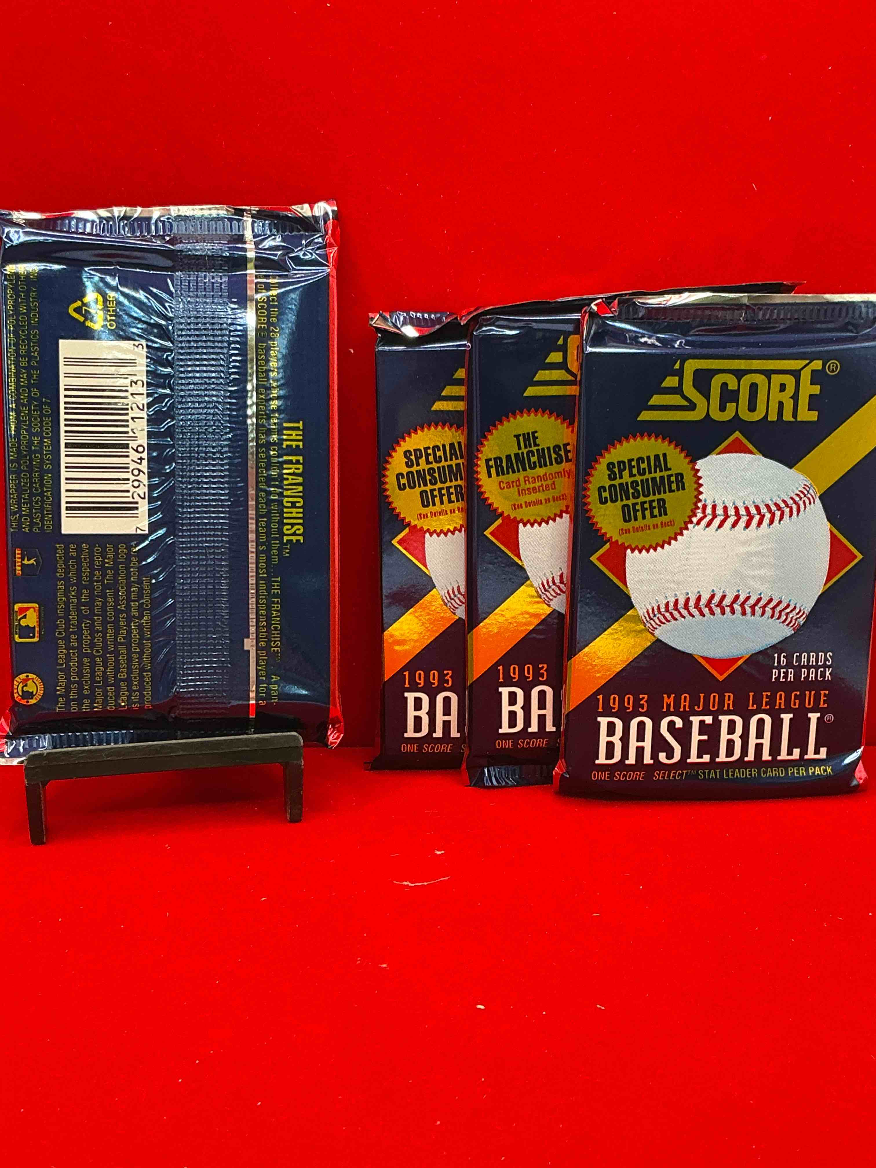 Condition photo showing New/Like New for derek jeter rookie!? 1993 score baseball rare edition unopened packs! direct from original sealed retail case! this is the place to search for derek jeter's true score rookie! hard to find!