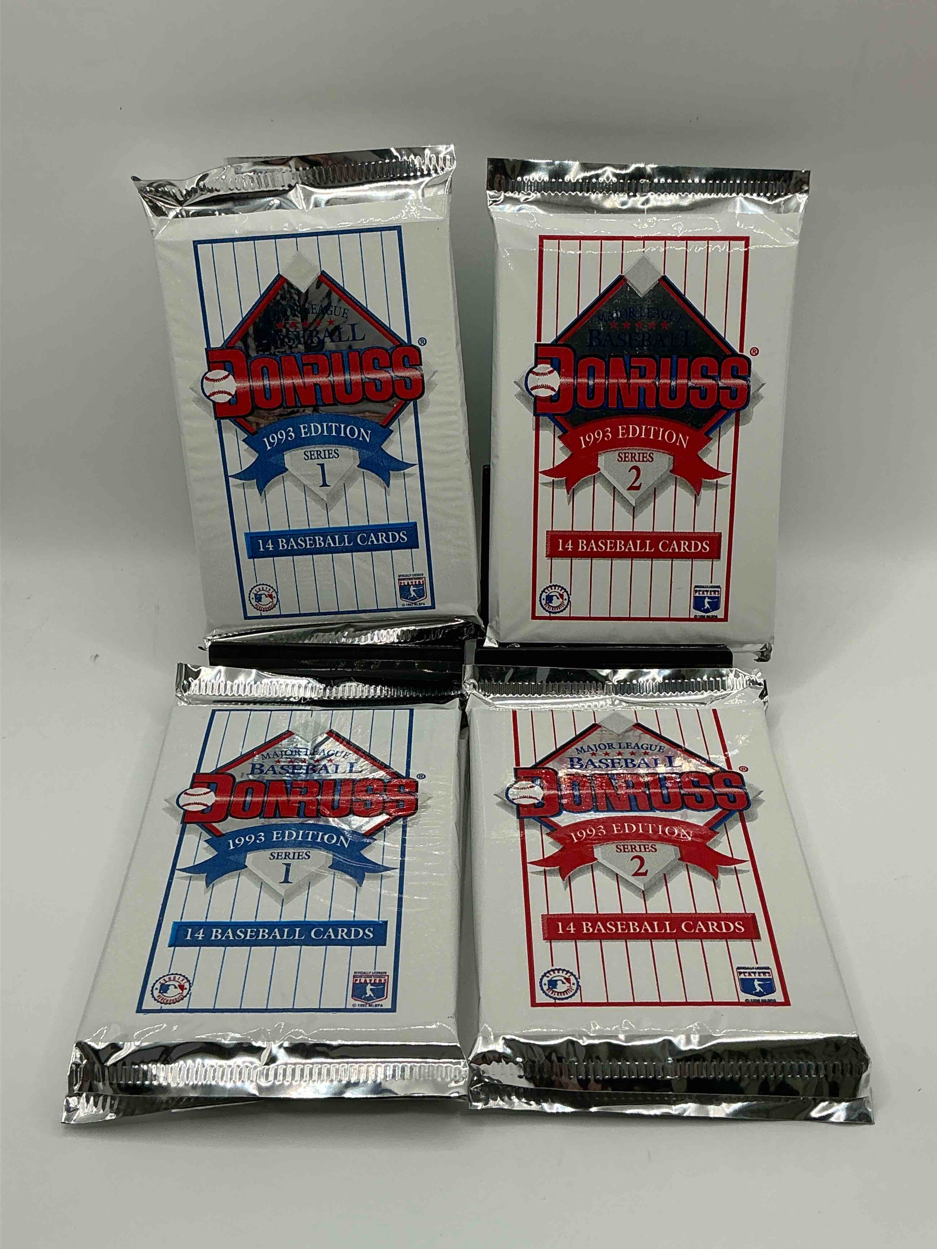 great year! 1993 donruss baseball unopened baseball card packs, series i & ii, direct from original sealed retail case! search for valuable rated rookie cards from chipper jones (psa 10 $150+) & mike piazza, early ken griffey jr. & so much more!