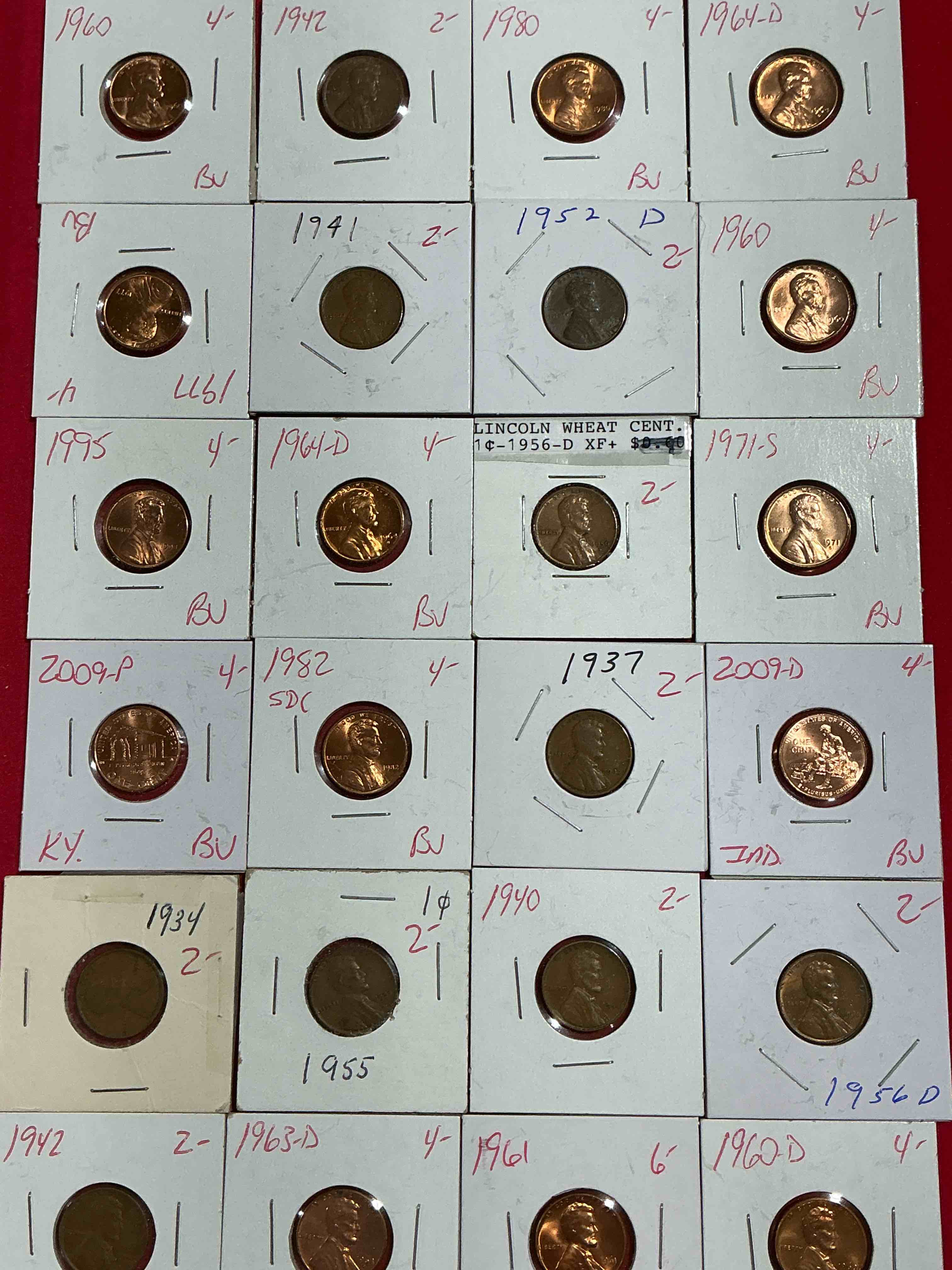 penny palooza closeout! wow! awesome pennies, vintage, antique, brilliant uncirculated & more galore! u.s. treasury has stopped making pennies forever... get ther while you can! check out this incredible closeout collectic of incredibly cool pennies spanning decades! bid is per coin/ltem & all coins encased for protection! a true smorgasbord collector's dream! each penny collection is unique & includes a mix of rare dates, multiple mint marks, antique, vintage, modern, uncirculated & more! disregard original price marks on pieces, this is a true auction closeout! an incredible opportunity for re-sellers & collectors!