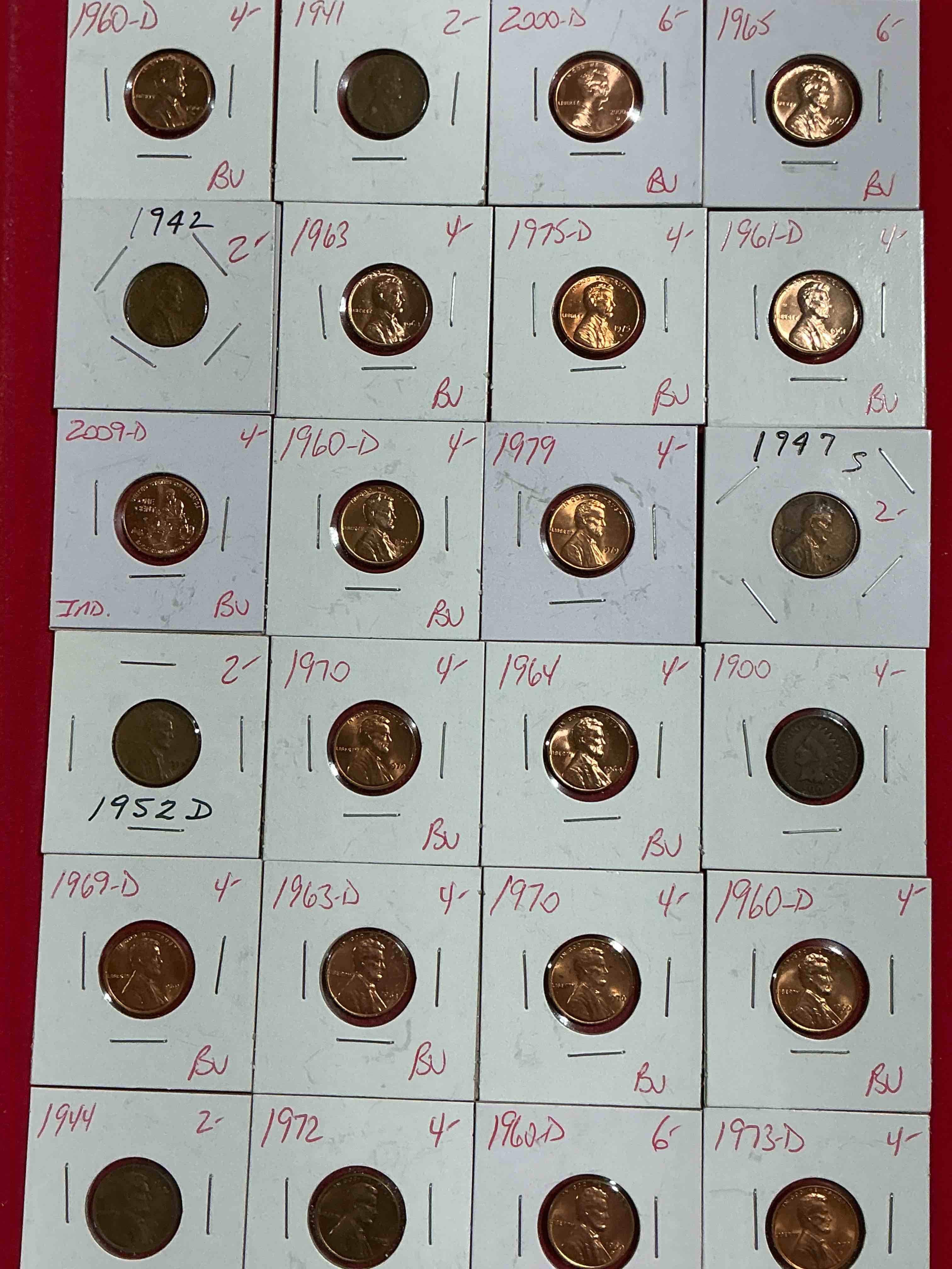Condition photo showing Good Condition for penny palooza closeout! wow! awesome pennies, vintage, antique, brilliant uncirculated & more galore! u.s. treasury has stopped making pennies forever... get ther while you can! check out this incredible closeout collectic of incredibly cool pennies spanning decades! bid is per coin/ltem & all coins encased for protection! a true smorgasbord collector's dream! each penny collection is unique & includes a mix of rare dates, multiple mint marks, antique, vintage, modern, uncirculated & more! disregard original price marks on pieces, this is a true auction closeout! an incredible opportunity for re-sellers & collectors!
