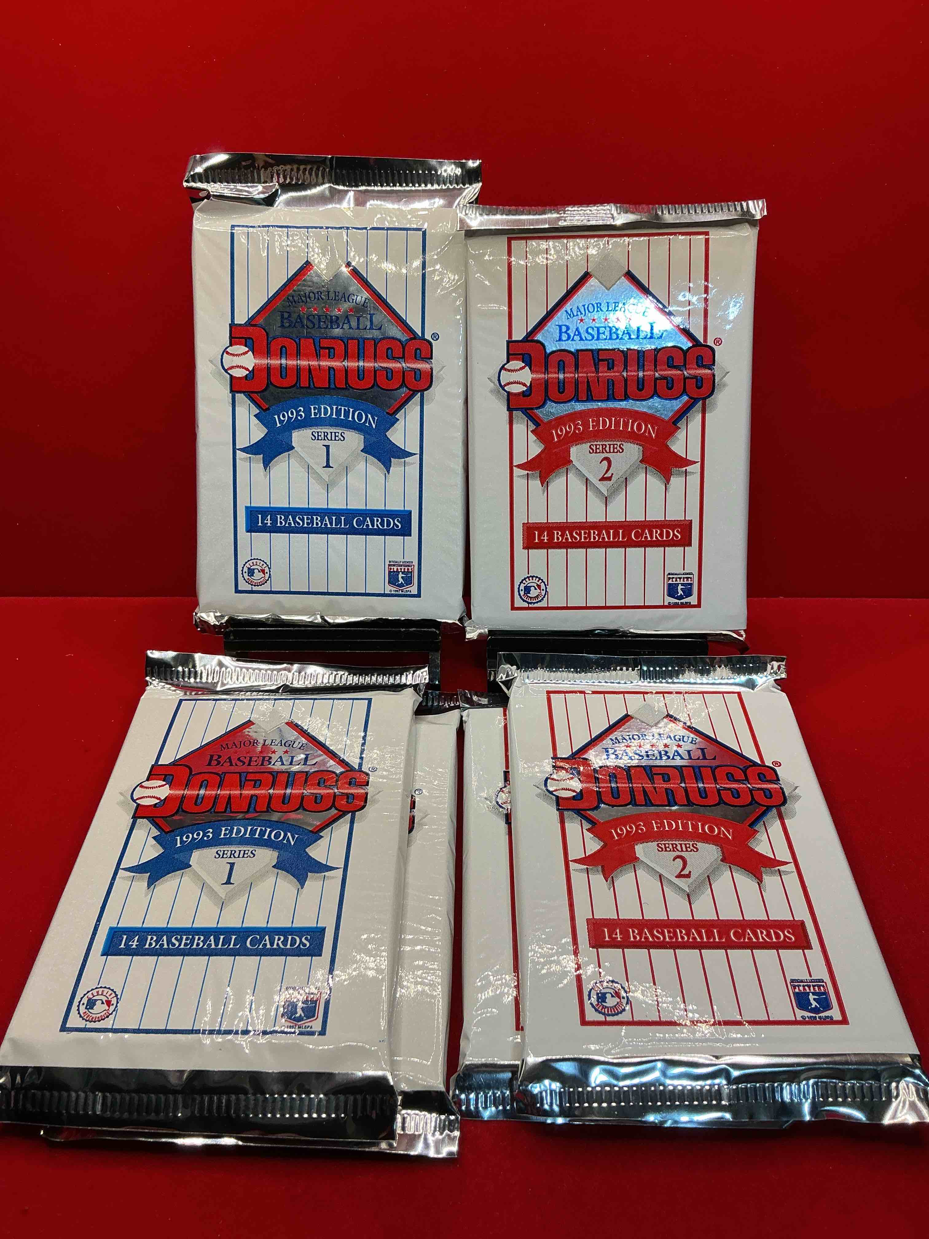 great year! 1993 donruss baseball unopened baseball card packs, series i & ii, direct from original sealed retail case! search for valuable rated rookie cards from chipper jones (psa 10 $150+) & mike piazza, early ken griffey jr. & so much more!