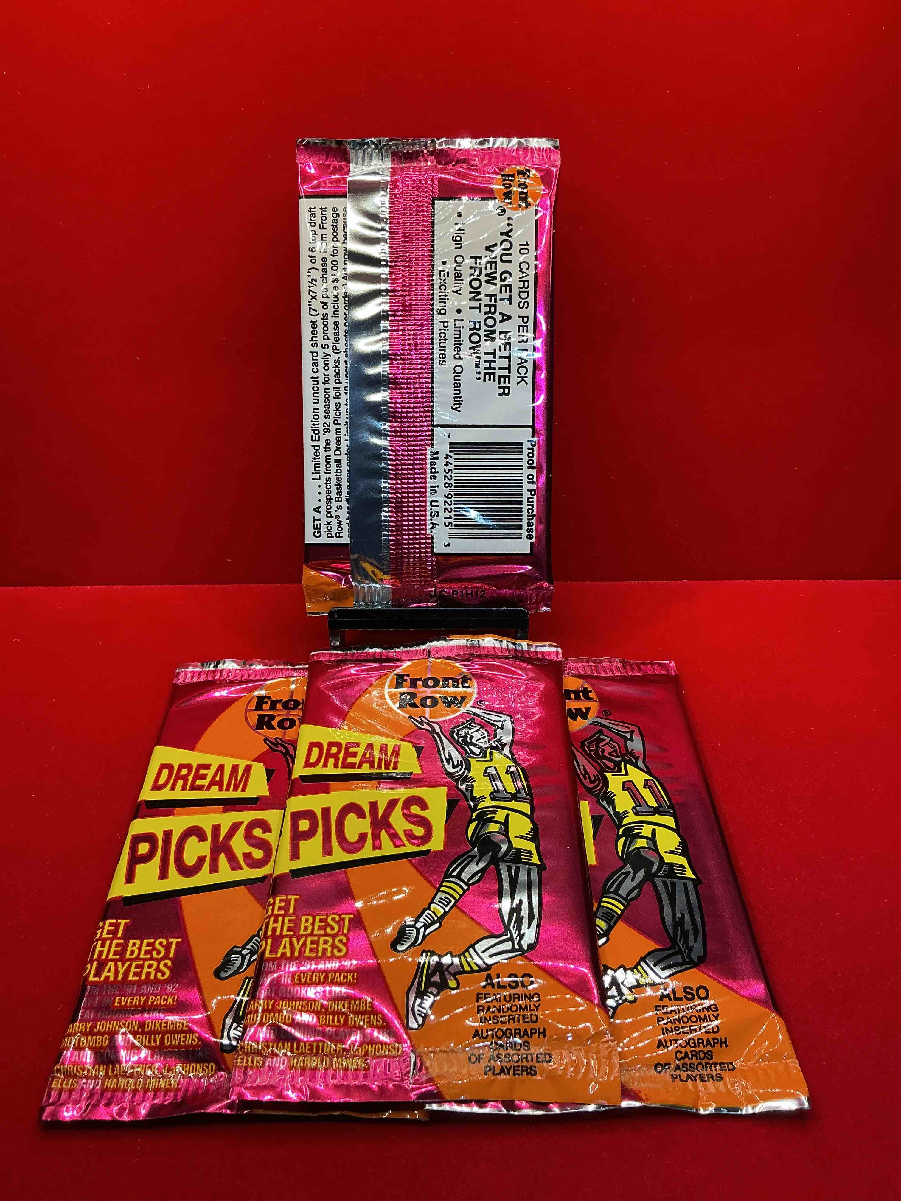 Condition photo showing New/Like New for 1992 rarity! here's something you've probably never seen! 1992 front row college basketball / nba unopened sealed packs, direct from sealed original retail case! includes randomly inserted rare autograph cards! front row was the "original" college jersey card packs back in the day & has long been defunct. these cards are becoming serious collector items due to their scarcity. these things are serious retro! own some great sports card history & something you'll rarely see again!
