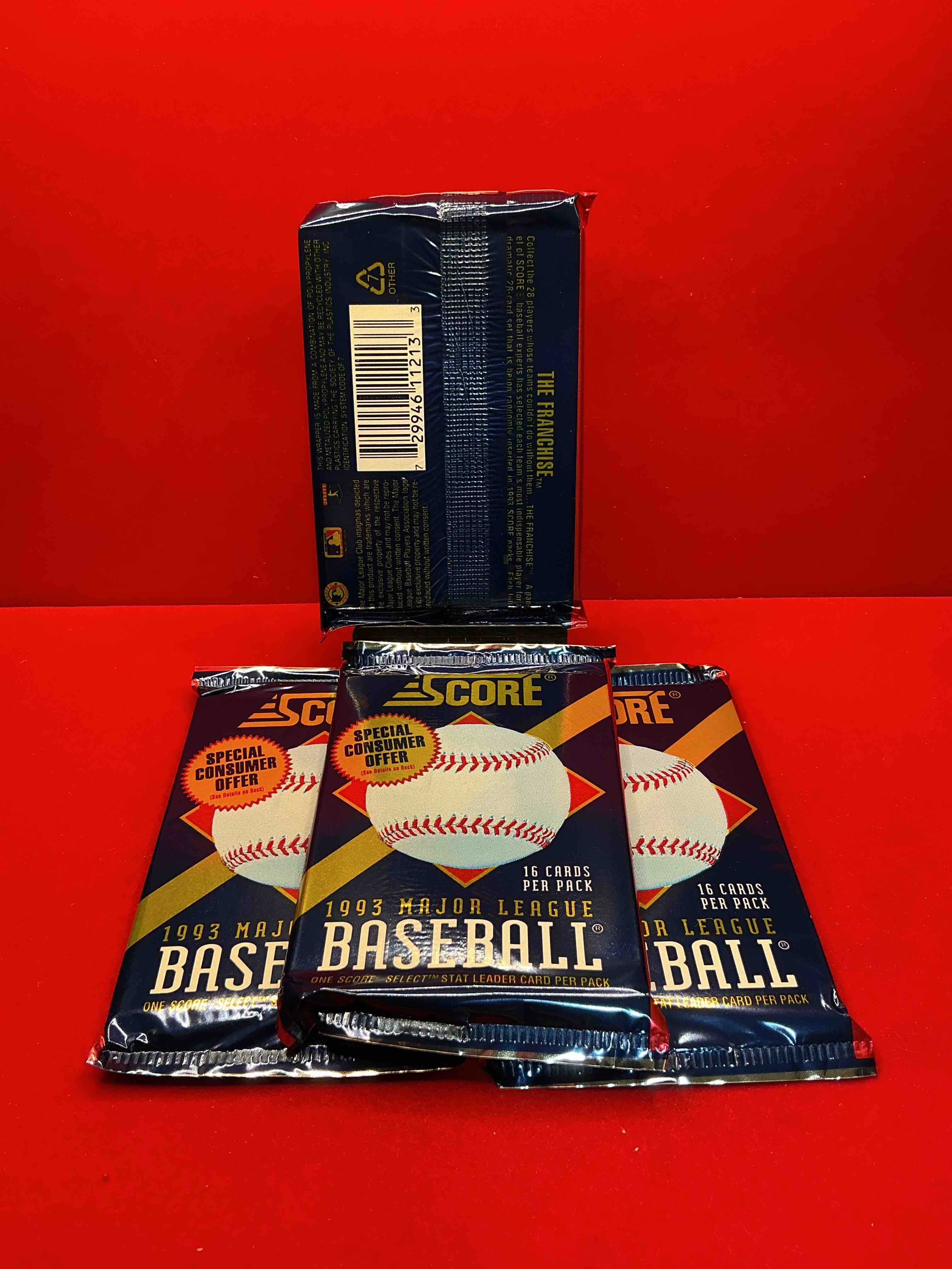Condition photo showing New/Like New for derek jeter rookie!? 1993 score baseball rare edition unopened packs! direct from original sealed retail case! this is the place to search for derek jeter's true score rookie! hard to find!