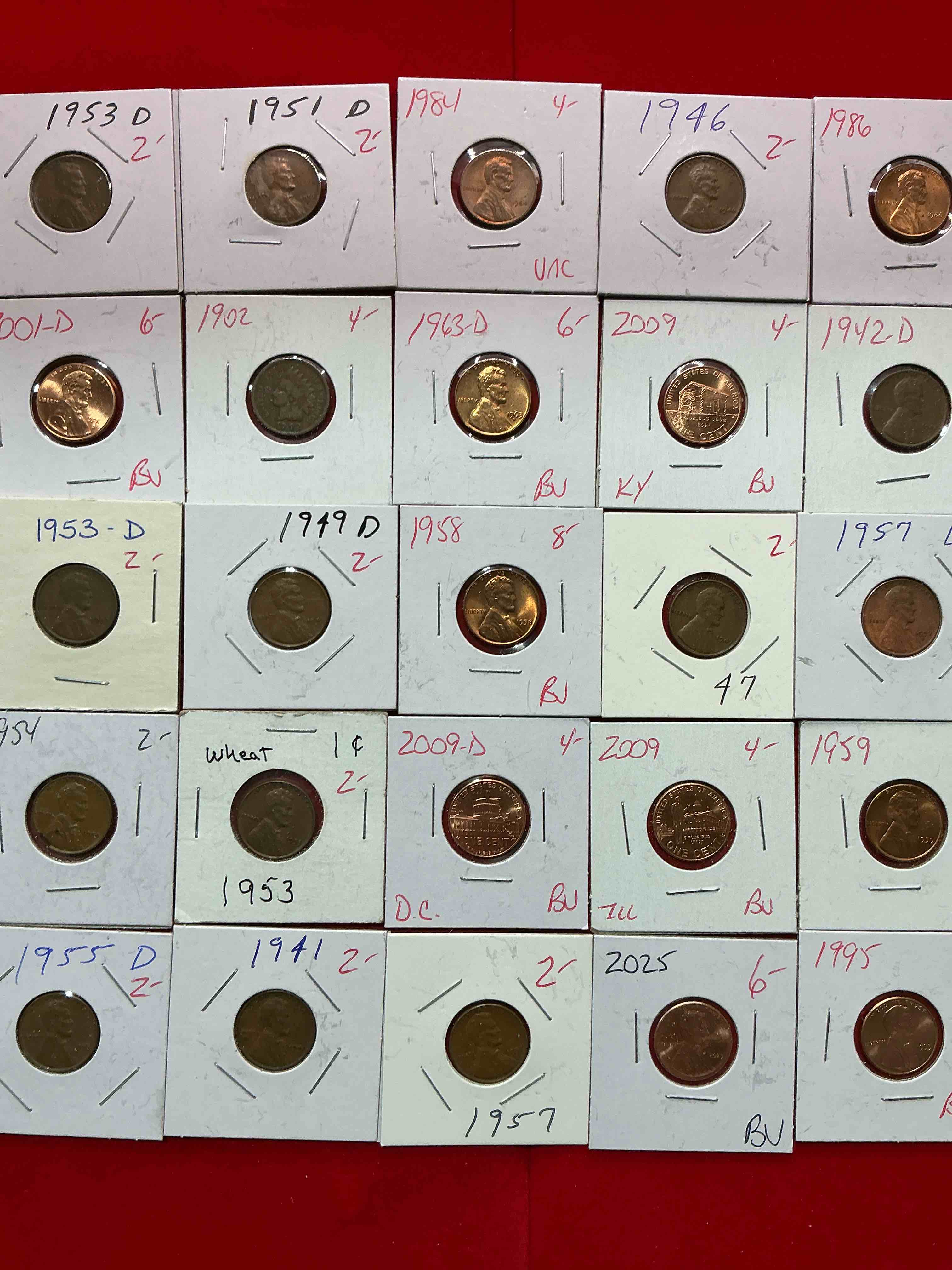 Condition photo showing Good Condition for penny palooza closeout! wow! awesome pennies, vintage, antique, brilliant uncirculated & more galore! u.s. treasury has stopped making pennies forever... get ther while you can! check out this incredible closeout collectic of incredibly cool pennies spanning decades! bid is per coin/ltem & all coins encased for protection! a true smorgasbord collector's dream! each penny collection is unique & includes a mix of rare dates, multiple mint marks, antique, vintage, modern, uncirculated & more! disregard original price marks on pieces, this is a true auction closeout! an incredible opportunity for re-sellers & collectors!