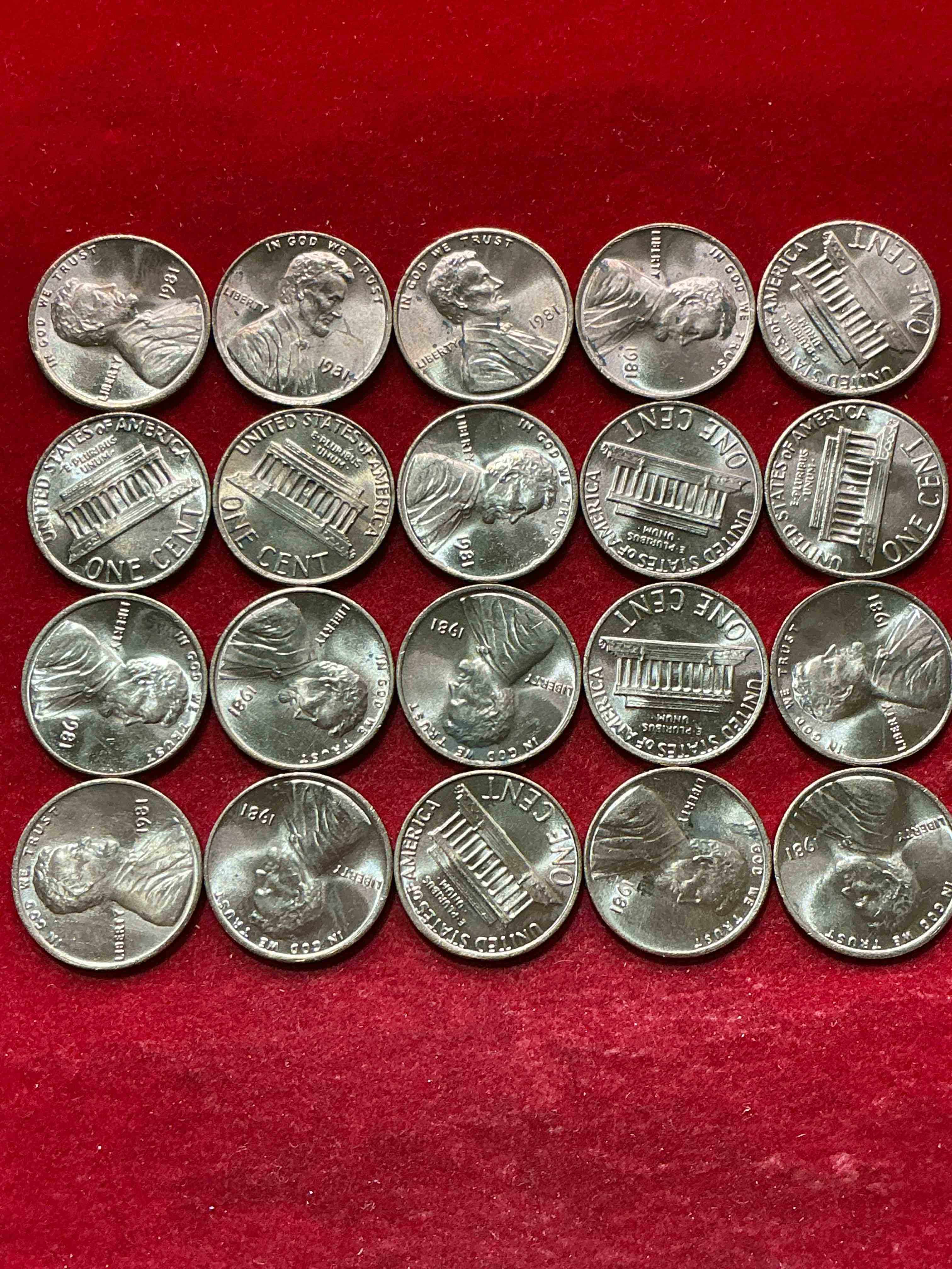 1981 uncirculated pennies! a historical year in american history, dawn of the space shuttle! ronald regan inaugurated, launch of mtv! these pennies are a great way to grab a piece of american history!