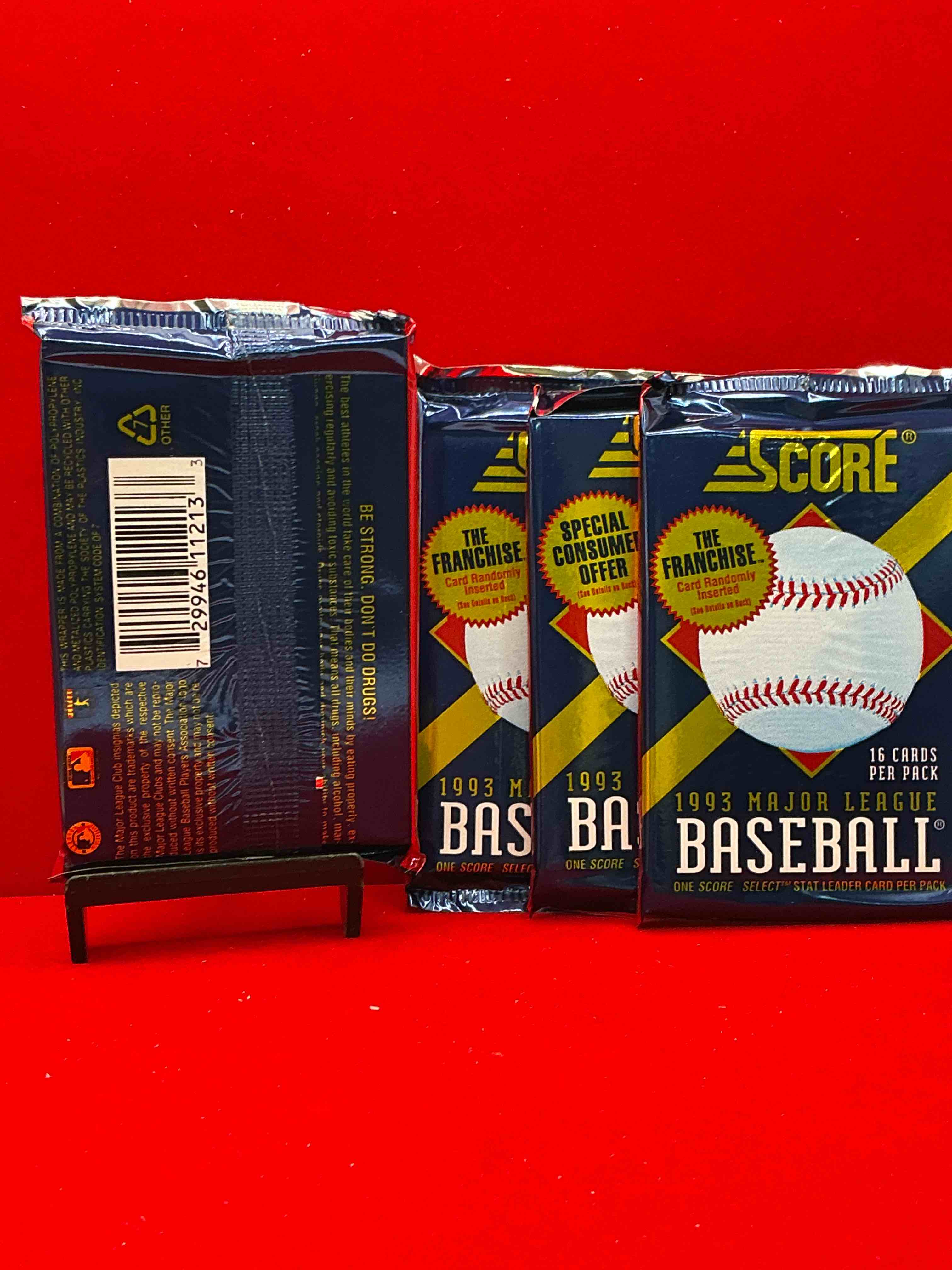 Condition photo showing New/Like New for derek jeter rookie!? 1993 score baseball rare edition unopened packs! direct from original sealed retail case! this is the place to search for derek jeter's true score rookie! hard to find!