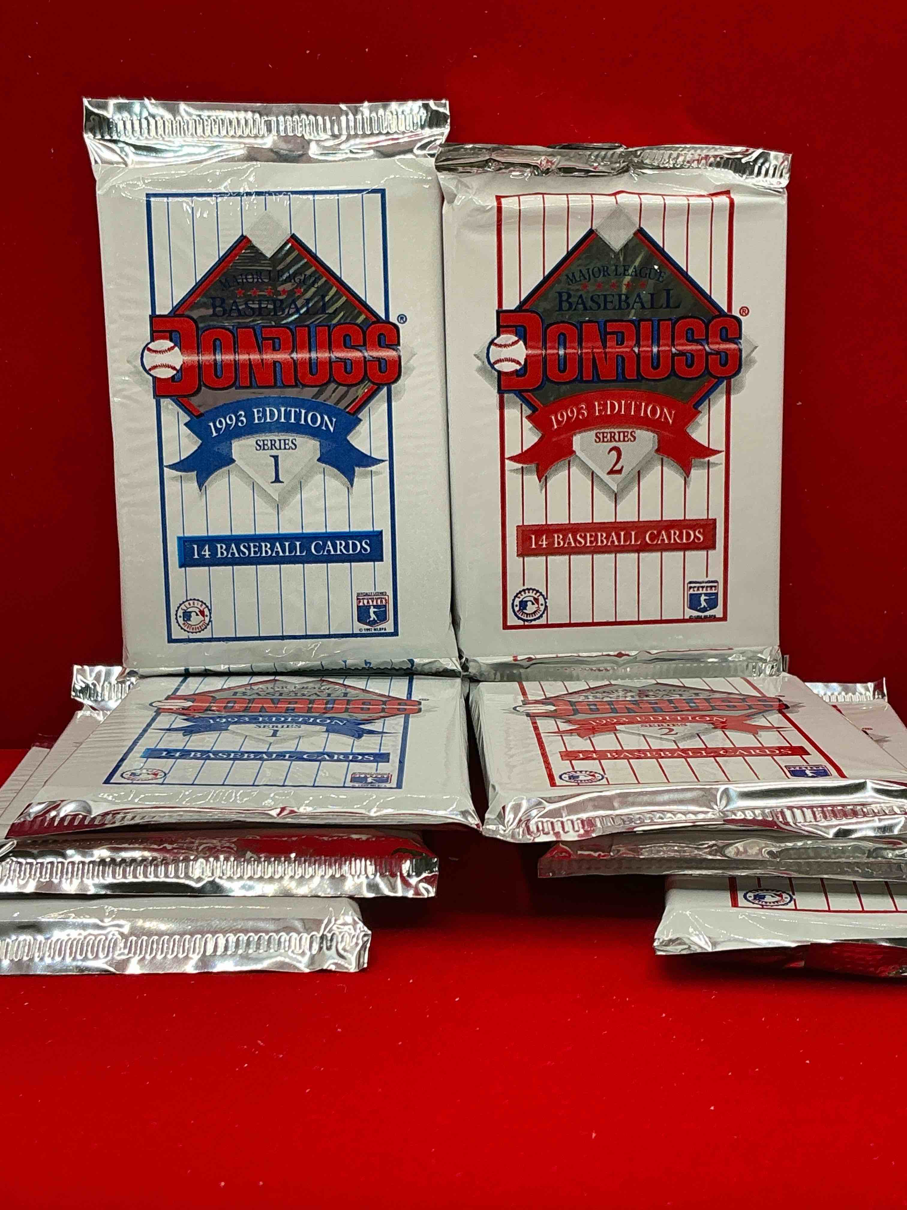 great year! 1993 donruss baseball unopened baseball card packs, series i & ii, direct from original sealed retail case! search for valuable rated rookie cards from chipper jones (psa 10 $150+) & mike piazza, early ken griffey jr. & so much more!