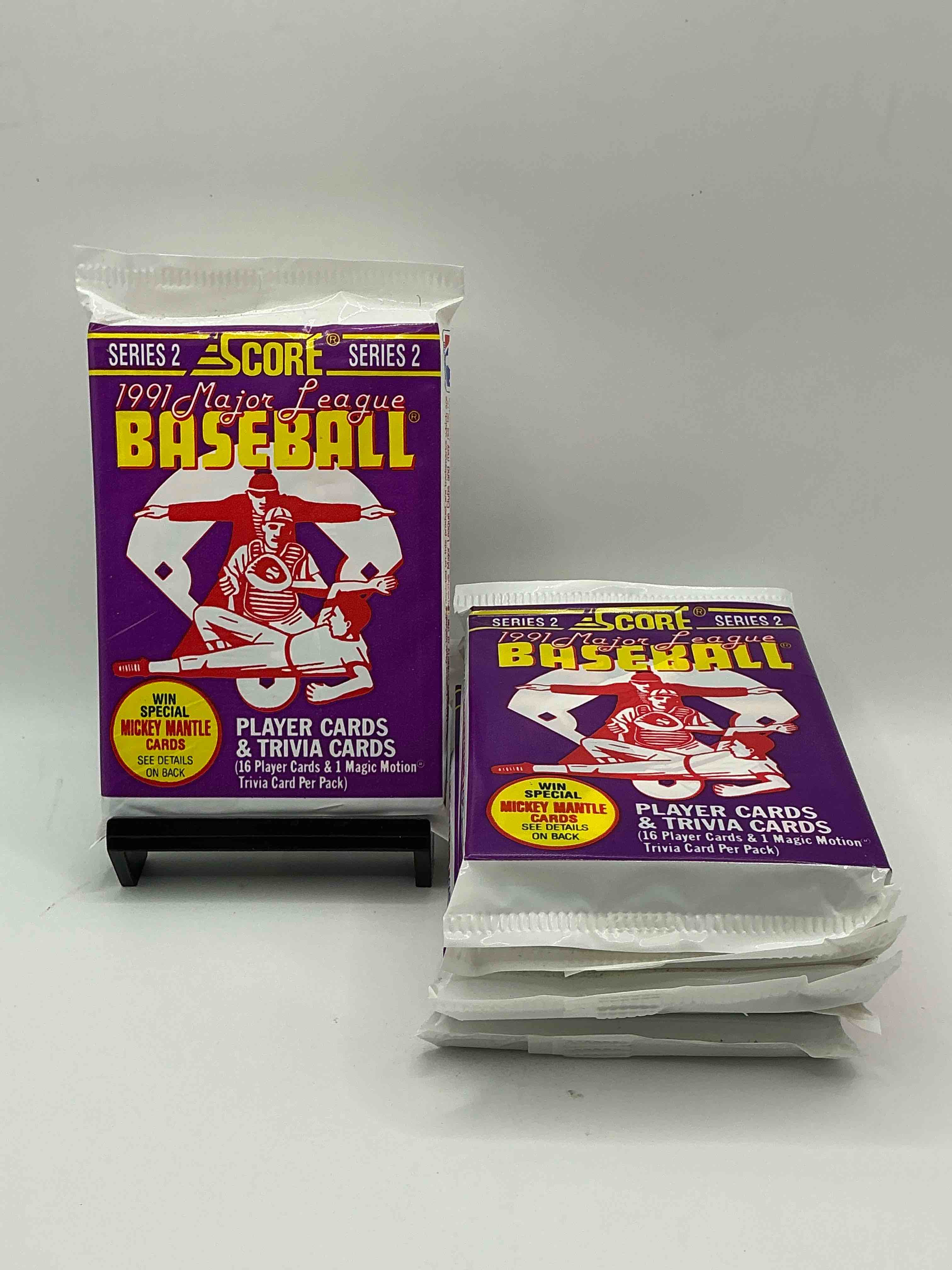 signed mickey mantle? 1991 score baseball unopened packs! 2,493 signed mickey mantle cards from this year out there, fetching big money if pulled! insanely cool & valuable pocks with stars & rookies!