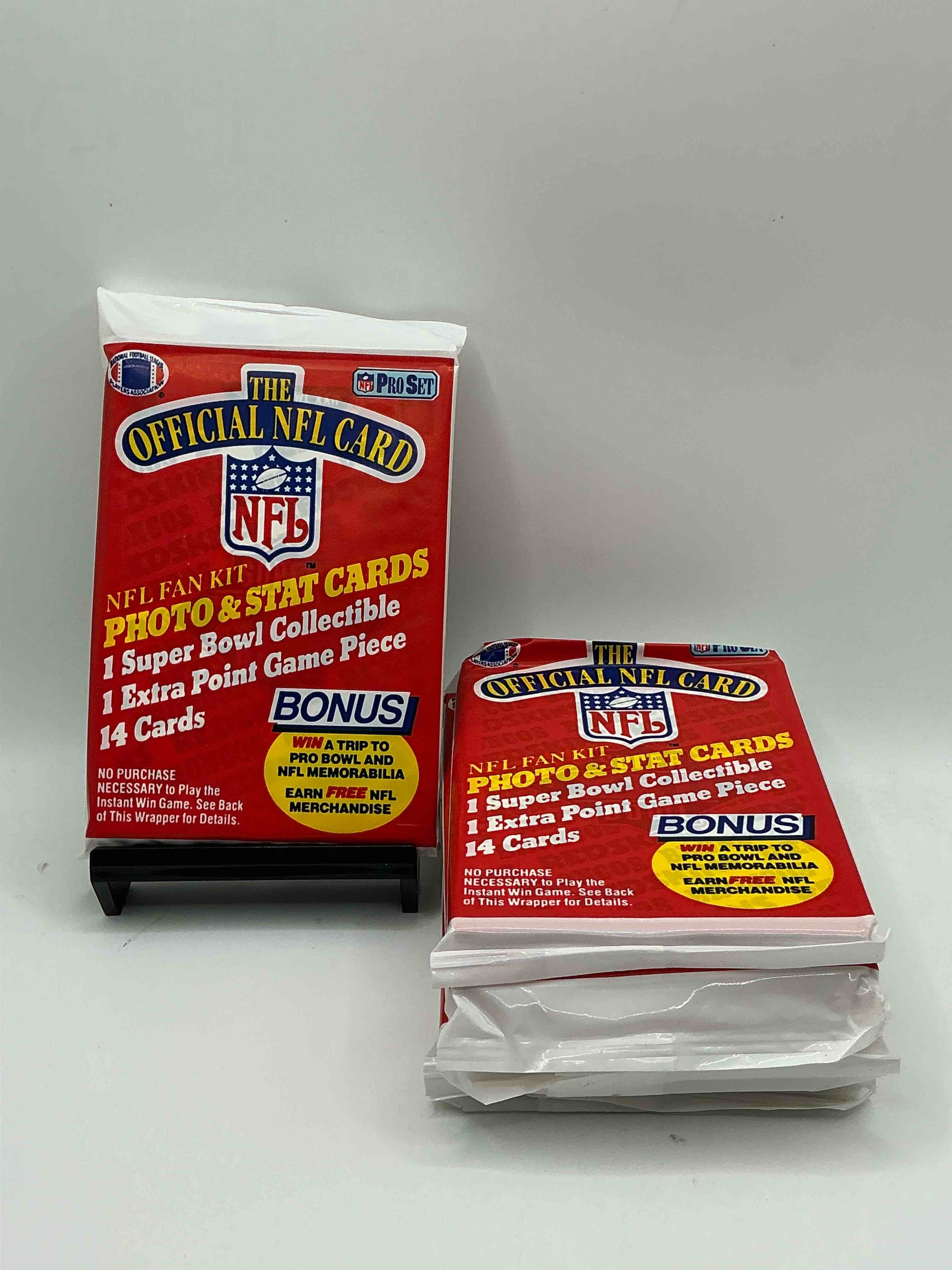 loaded! 1989 pro set football sealed card pack, direct from original retail case!highly sought after by collectors as this year is loaded with high profile rookies!search for rookie cards from barry sanders, deion sanders, troy aikman, michael irvin & much more! getting hard to find!