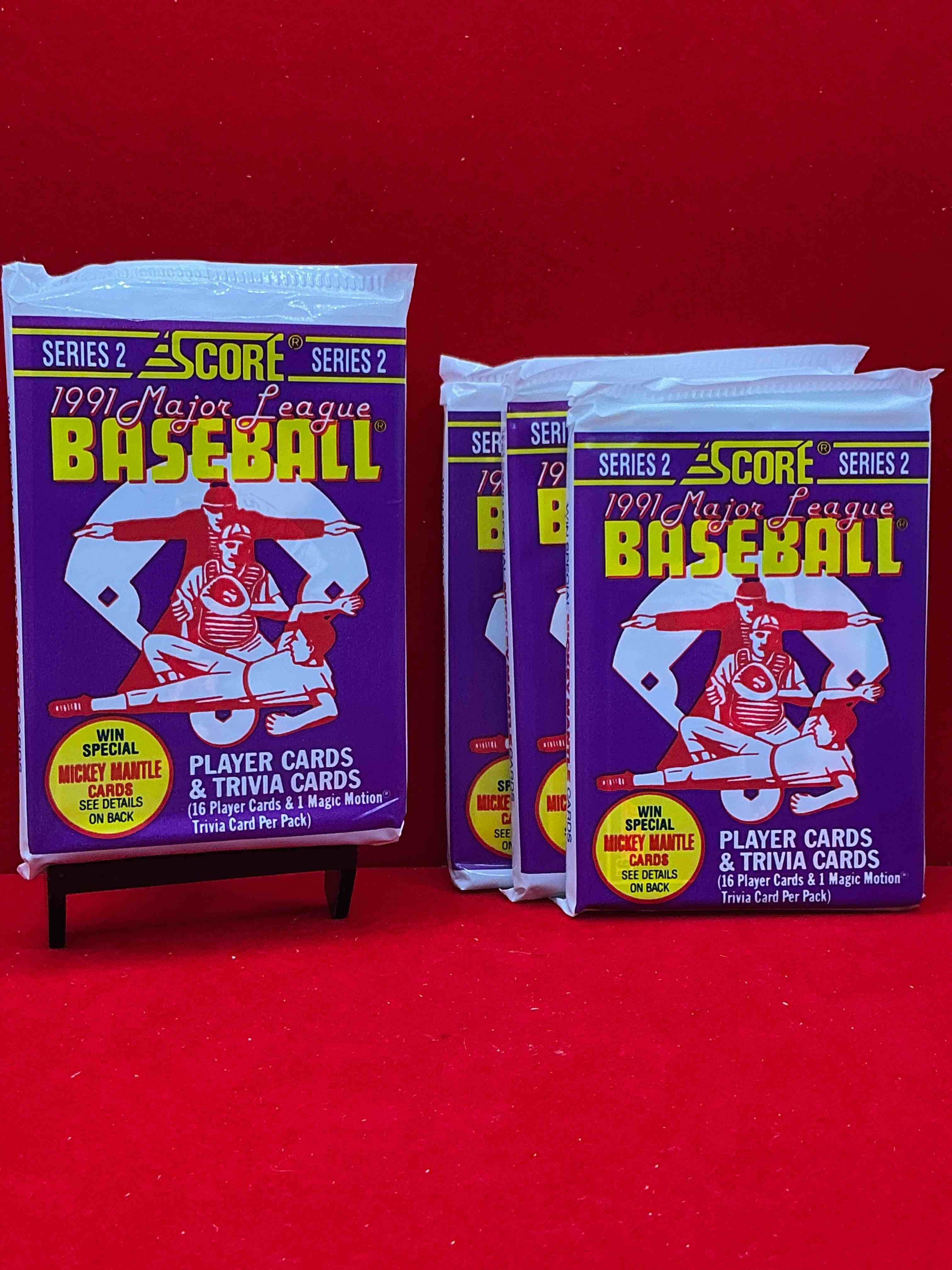 signed mickey mantle? 1991 score baseball unopened packs! 2,493 signed mickey mantle cards from this year out there, fetching big money if pulled! insanely cool & valuable pocks with stars & rookies!