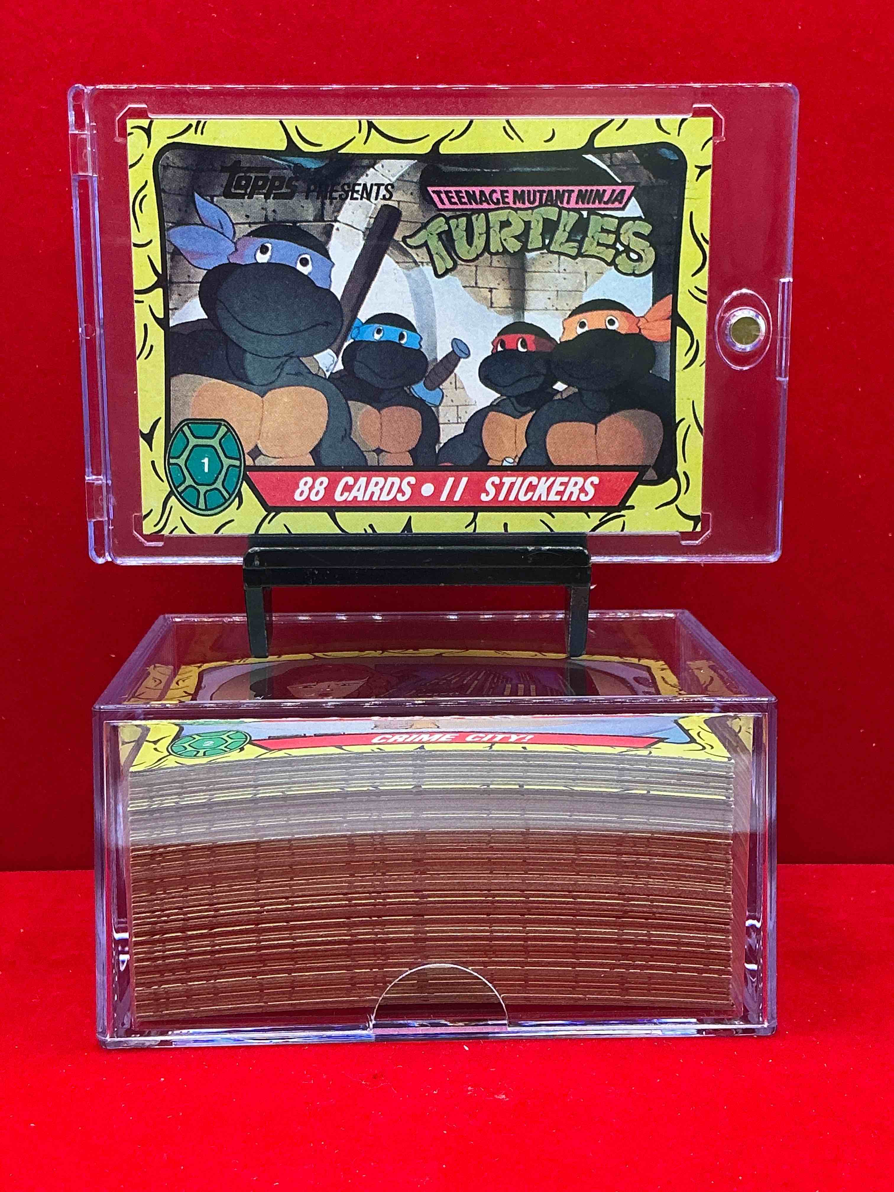 1989 ninja turtle wow! totally complete original, authentic teenage mutant ninja turtles complete trading cards! all 88 cards included! excellent condition! your chance to own a genuine tmnt original serious collectible!