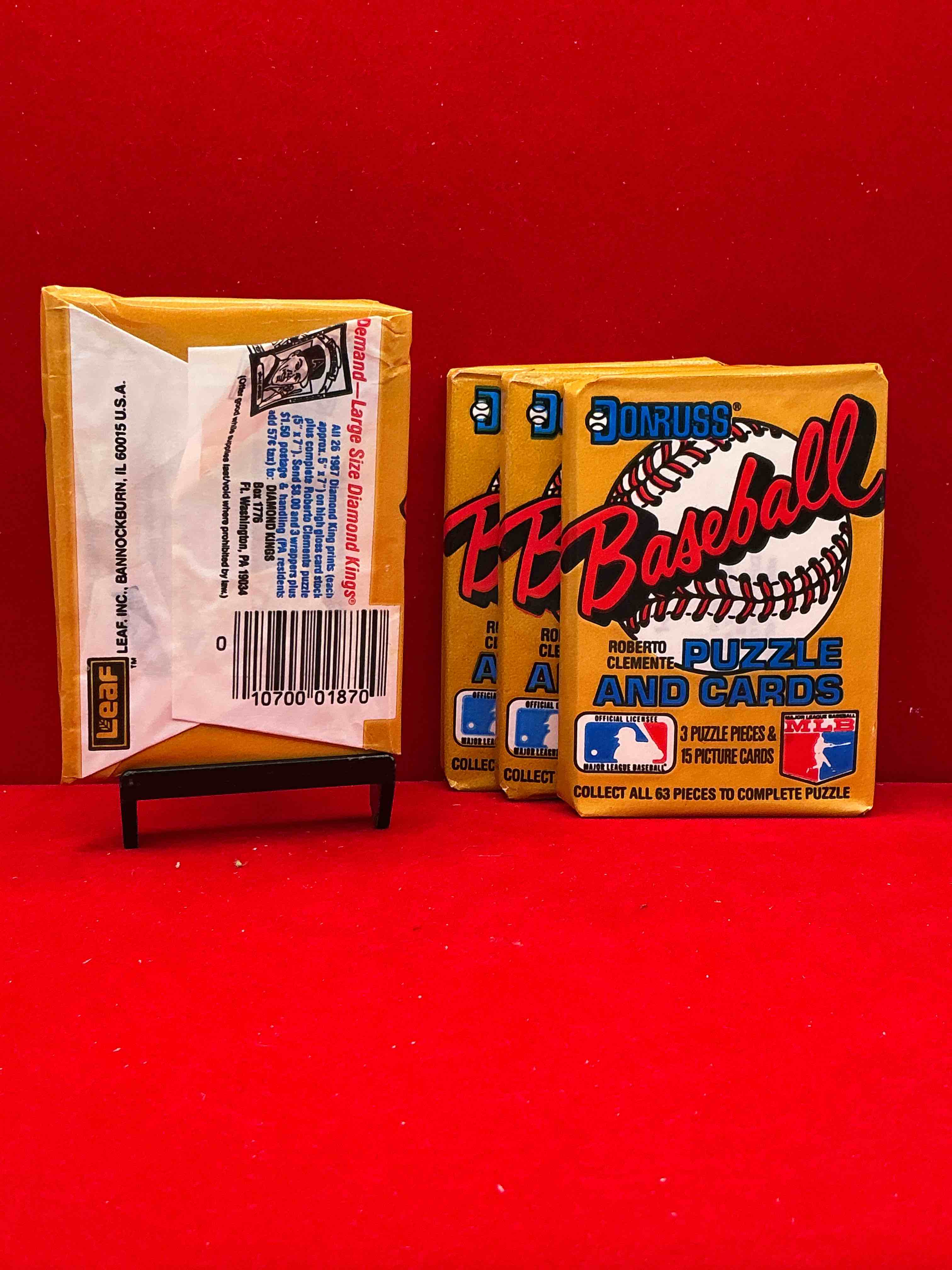 Condition photo showing New/Like New for absolutely fully loaded! 1987 donruss baseball unopened collectible sports trading card wax pack, direct from original retail case. this year is loaded with rookies! search for rookies from greg maddox (psa 10 value $200+), barry bonds (psa 10 value $150+), bo jackson (psa 10 value $175+), mark mcgwire rated rookie & more! these packs are drying up & getting very hard to find!
