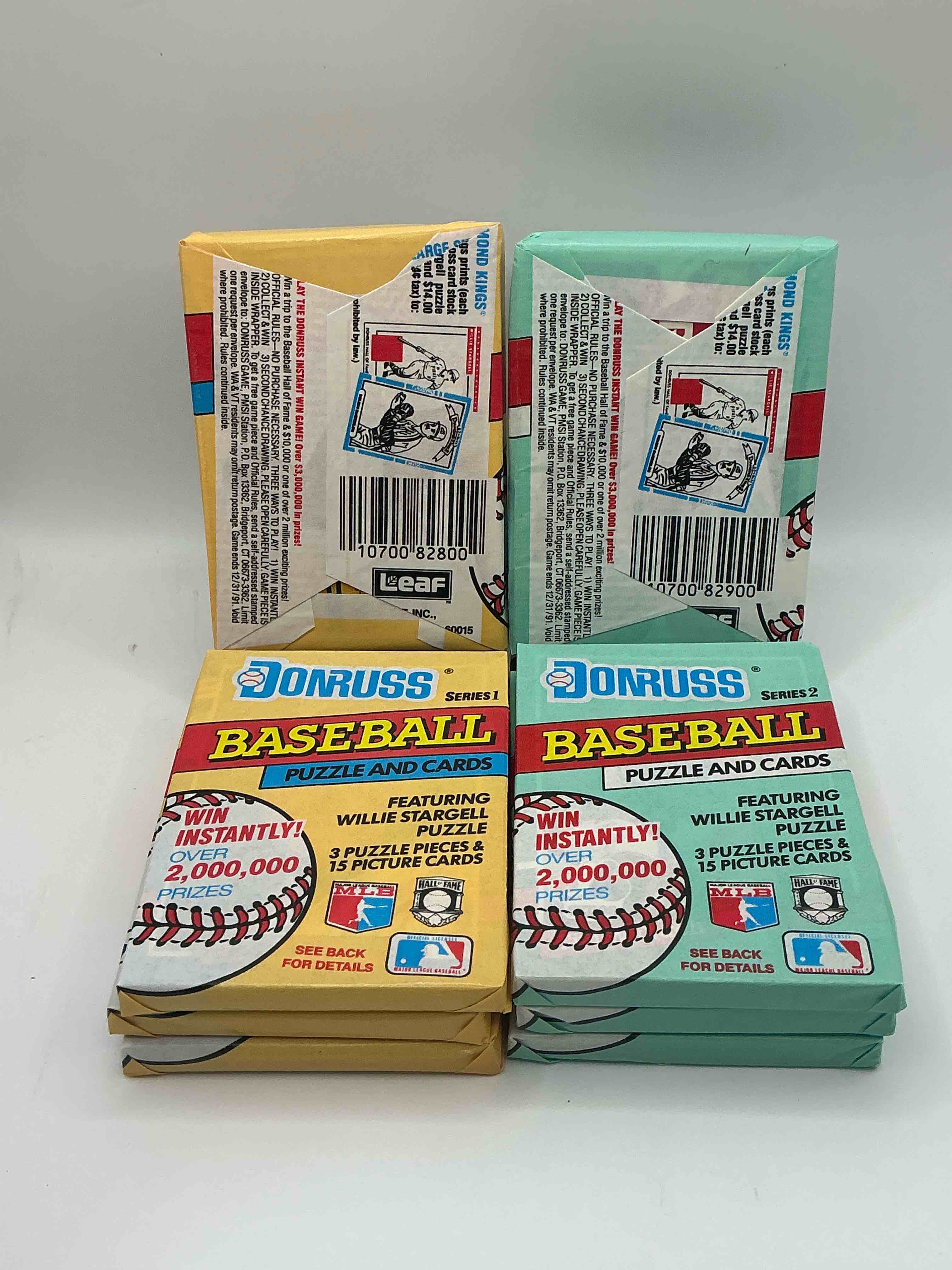 Condition photo showing New/Like New for diamond kings ken griffey jr!? 1990 donruss baseball unopened wax packs, series i & ii! hard to find! straight from original box! search for possible juan gonzalez rookie card!as well as valuable ken griffey jr. cards!