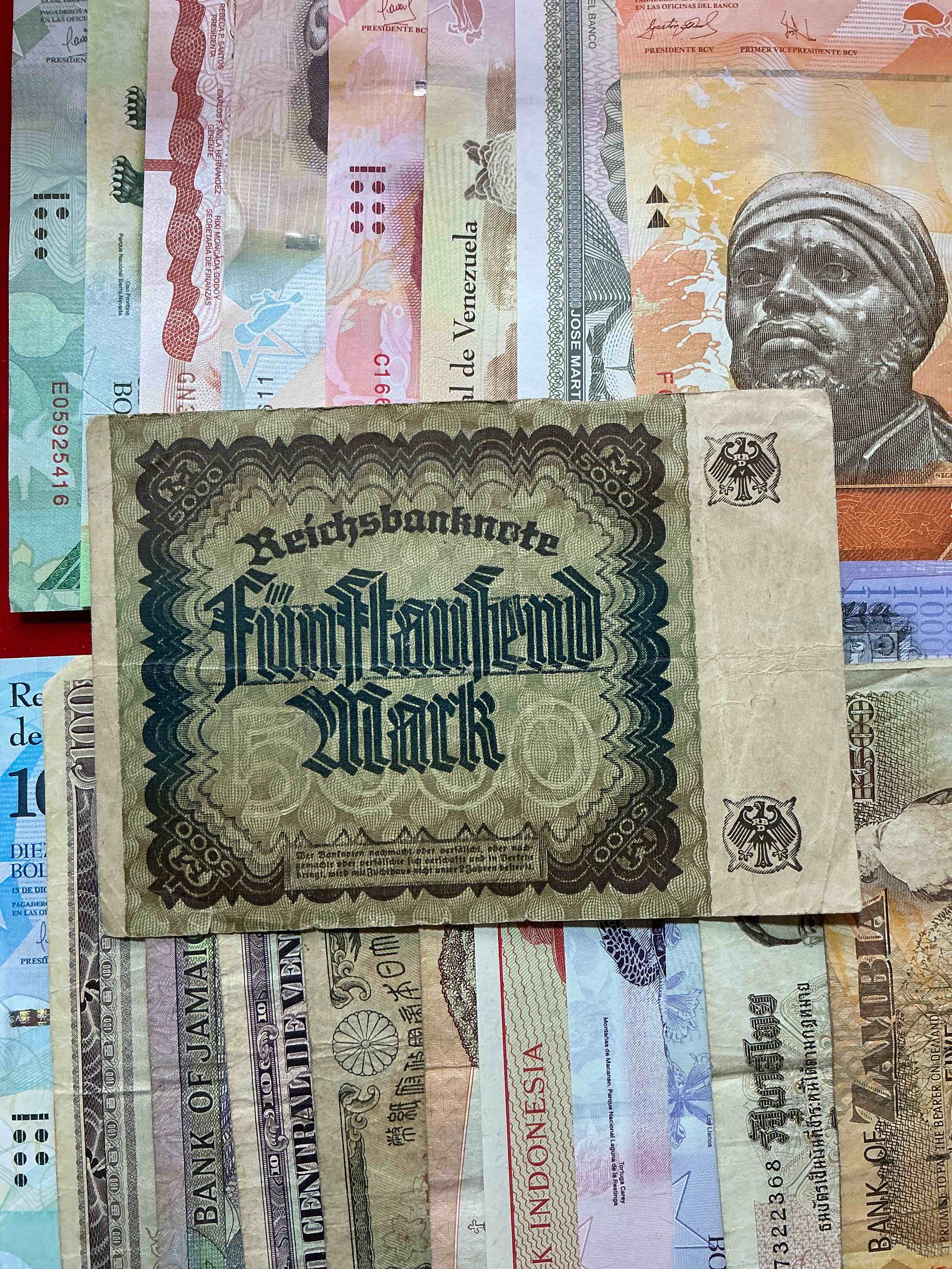 Condition photo showing Good Condition for modern & antique paper money! vintage & antique! paper money from across the world- all different shapes & sizes from all kinds of crazy places! own currency from the corners of the world! wow! 