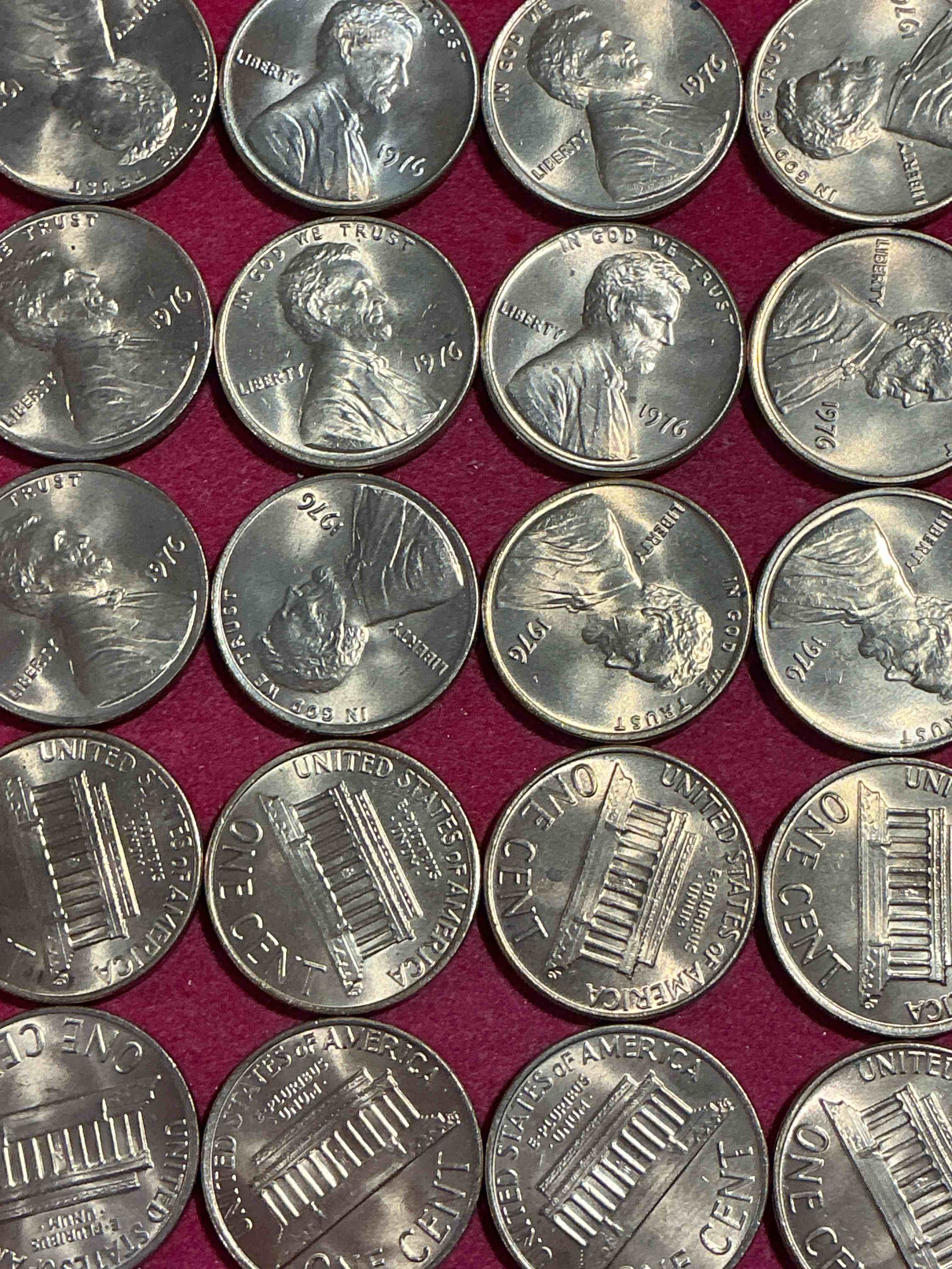 Condition photo showing New/Like New for 1976 brilliant uncirculated america 200 year anniversary pennies! celebrate america’s bicentennial with the unc brilliant 1976 pennies, direct from the original bank rolls! these pennies have not seen the light of day since 1976, wow! serious collector items!