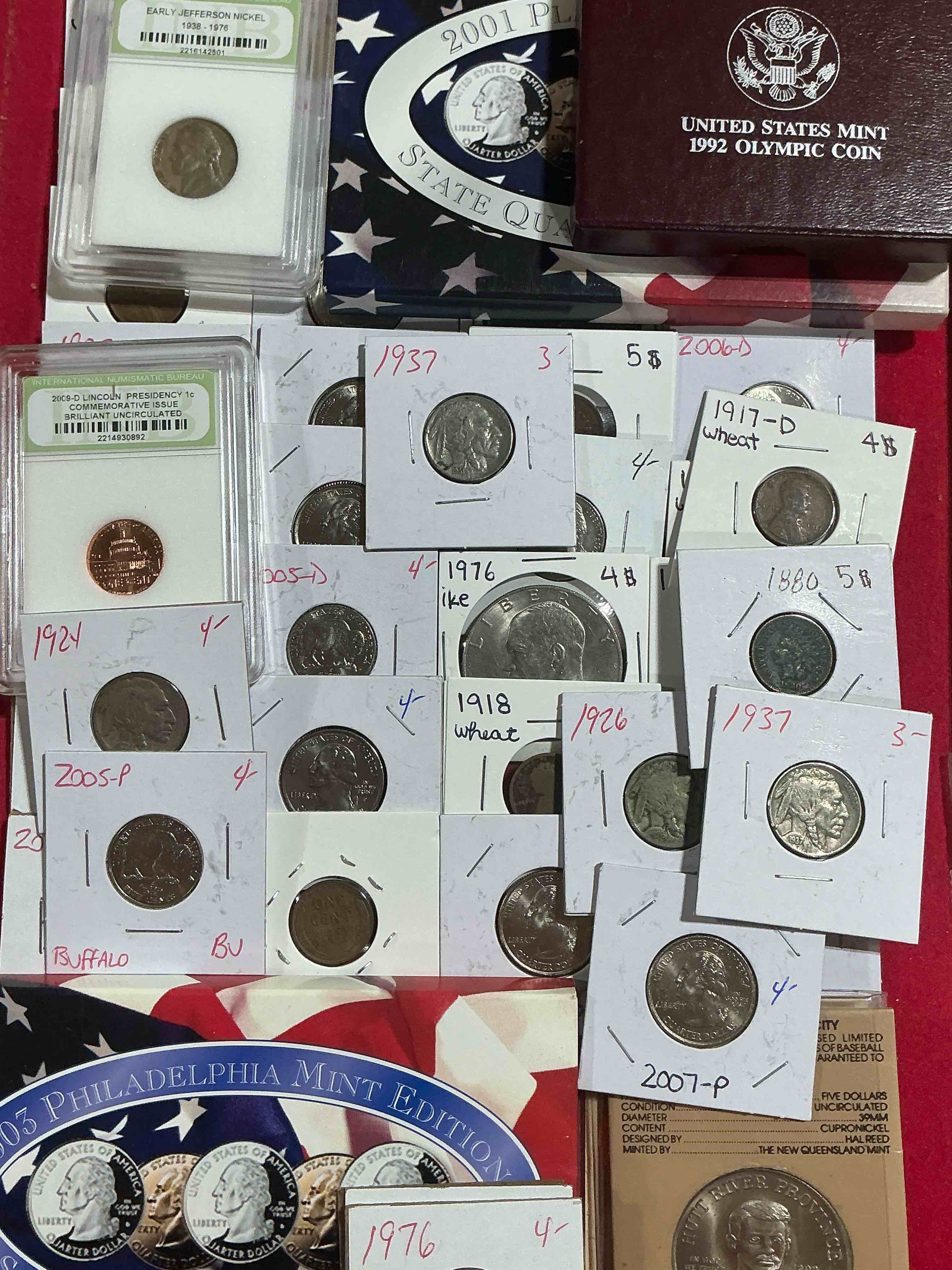 Condition photo showing Good Condition for cool coin closeout! wow! awesome u.s. coins & more, antique, vintage & modern galore! many uncirculated! check out this incredible closeout collection of incredibly cool coins & rare items spanning decades! bid is per coin/item & all coins encased for protection! a true smorgasbord collector's dream! each collection is unique and includes items such as rare antique coins, rare date coins, coin sets, modern uncirculated coins, wooden tokens, cool medallions & more! disregard original price marks on pieces, this is a true auction closeout! an incredible opportunity for re-sellers & collectors!