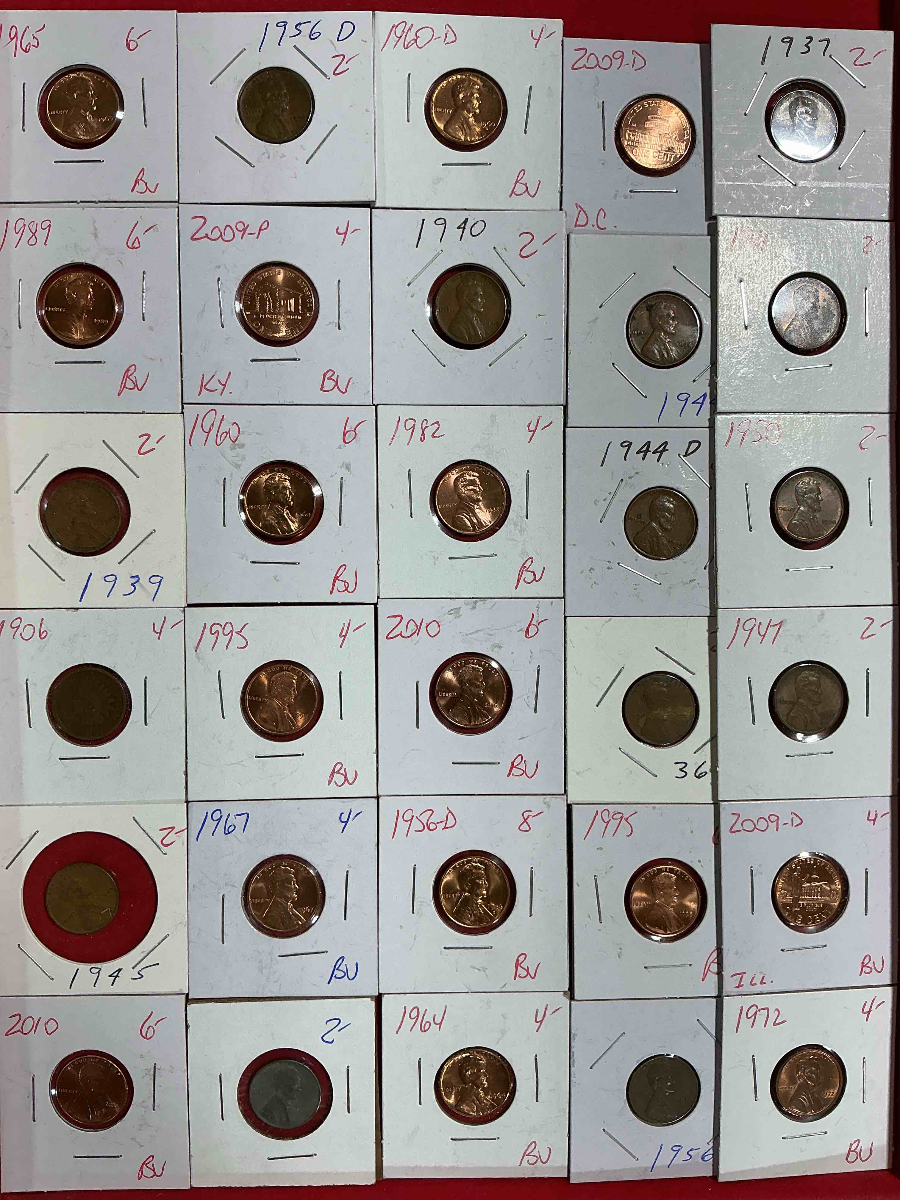 Condition photo showing Good Condition for penny palooza closeout! wow! awesome pennies, vintage, antique, brilliant uncirculated & more galore! u.s. treasury has stopped making pennies forever... get ther while you can! check out this incredible closeout collectic of incredibly cool pennies spanning decades! bid is per coin/ltem & all coins encased for protection! a true smorgasbord collector's dream! each penny collection is unique & includes a mix of rare dates, multiple mint marks, antique, vintage, modern, uncirculated & more! disregard original price marks on pieces, this is a true auction closeout! an incredible opportunity for re-sellers & collectors!