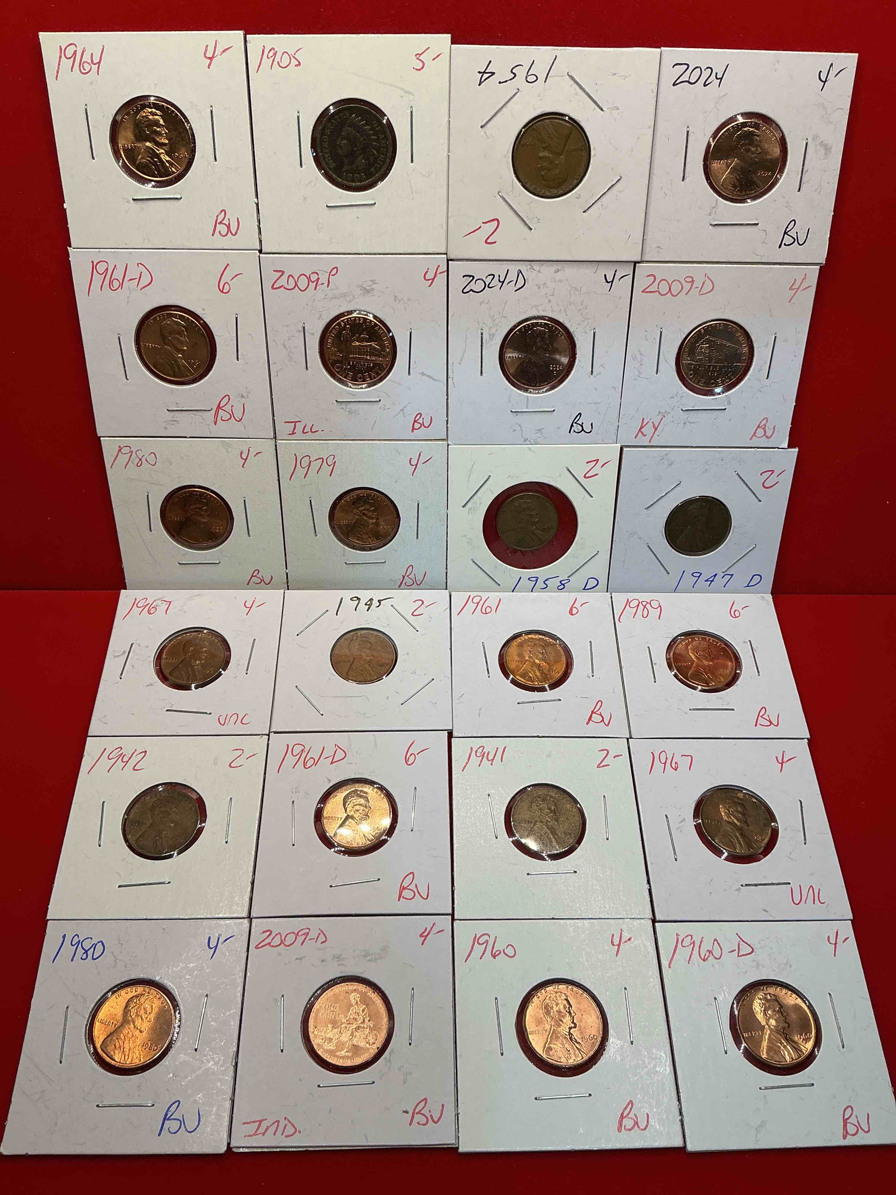 Condition photo showing Good Condition for penny palooza closeout! wow! awesome pennies, vintage, antique, brilliant uncirculated & more galore! u.s. treasury has stopped making pennies forever... get ther while you can! check out this incredible closeout collectic of incredibly cool pennies spanning decades! bid is per coin/ltem & all coins encased for protection! a true smorgasbord collector's dream! each penny collection is unique & includes a mix of rare dates, multiple mint marks, antique, vintage, modern, uncirculated & more! disregard original price marks on pieces, this is a true auction closeout! an incredible opportunity for re-sellers & collectors! 