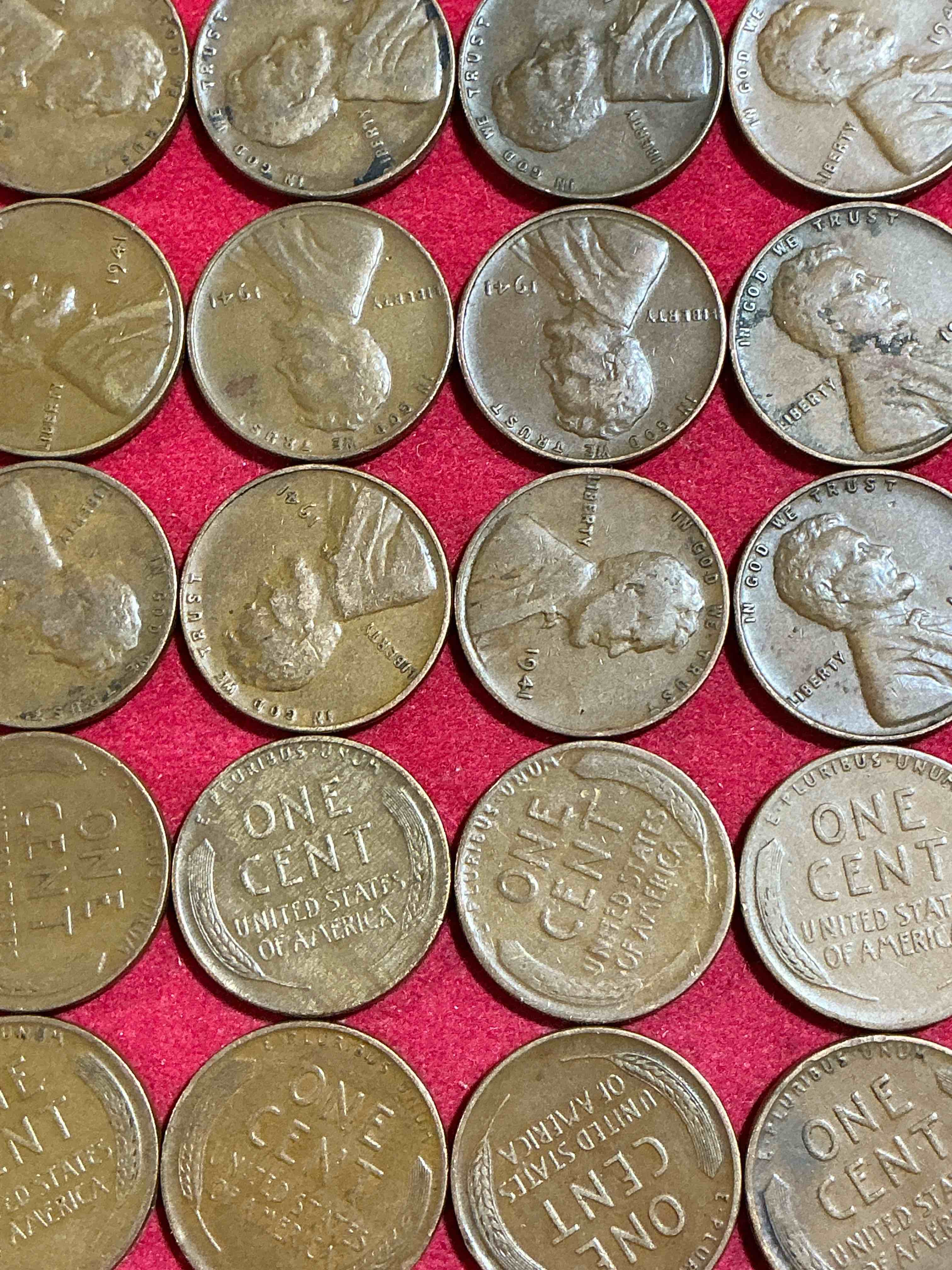 Condition photo showing Good Condition for 1941 pearl harbor ww2 era pennies!  dec 7, 1941, a day that will live in infamy when the japanese bombed pearl harbor bringing america into world war 2!  up for auction are 1941 pennies in great condition, awesome pieces of wwii history!  