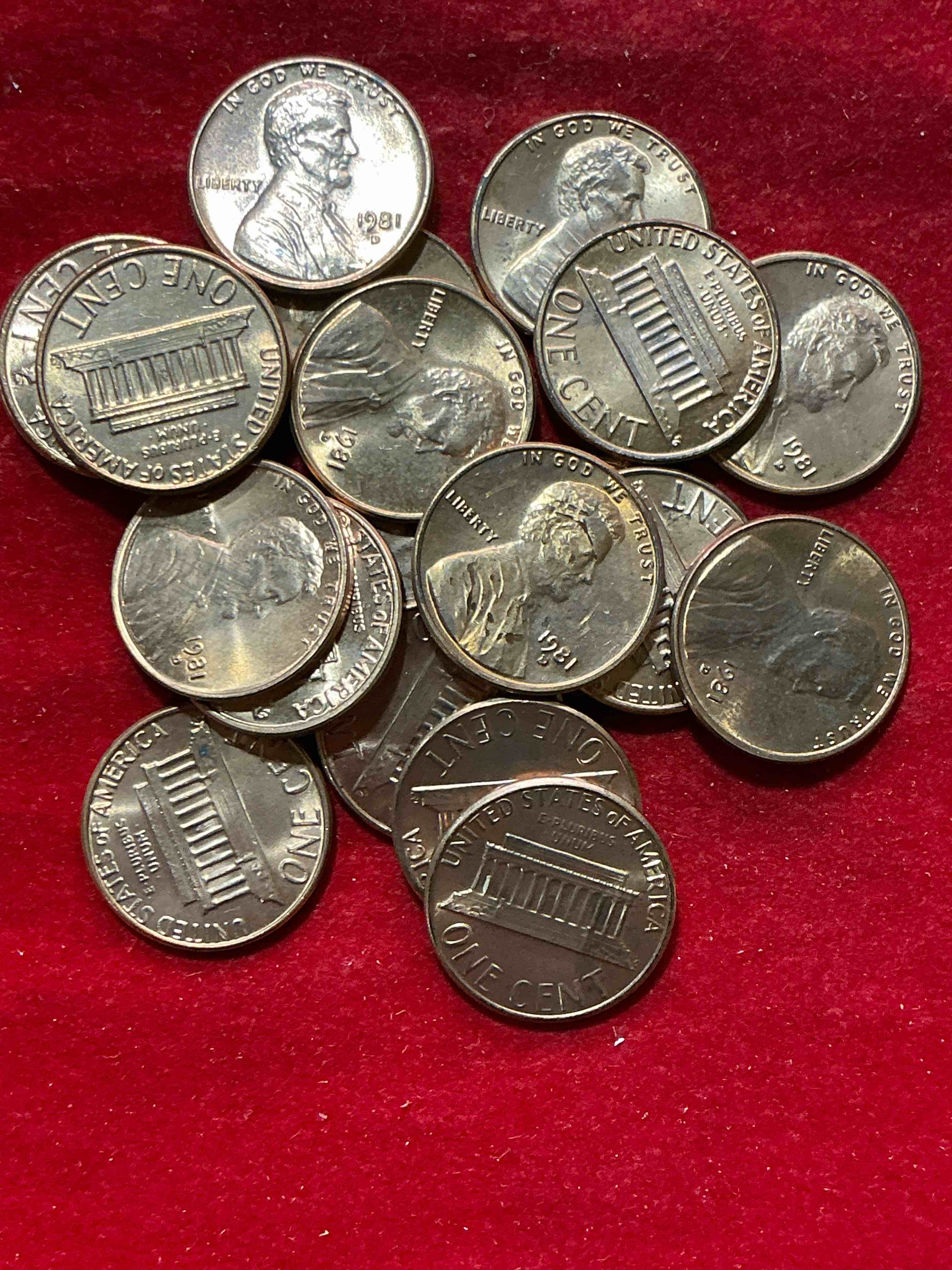 1981 uncirculated pennies! a historical year in american history, dawn of the space shuttle! ronald regan inaugurated, launch of mtv! these pennies are a great way to grab a piece of american history!
