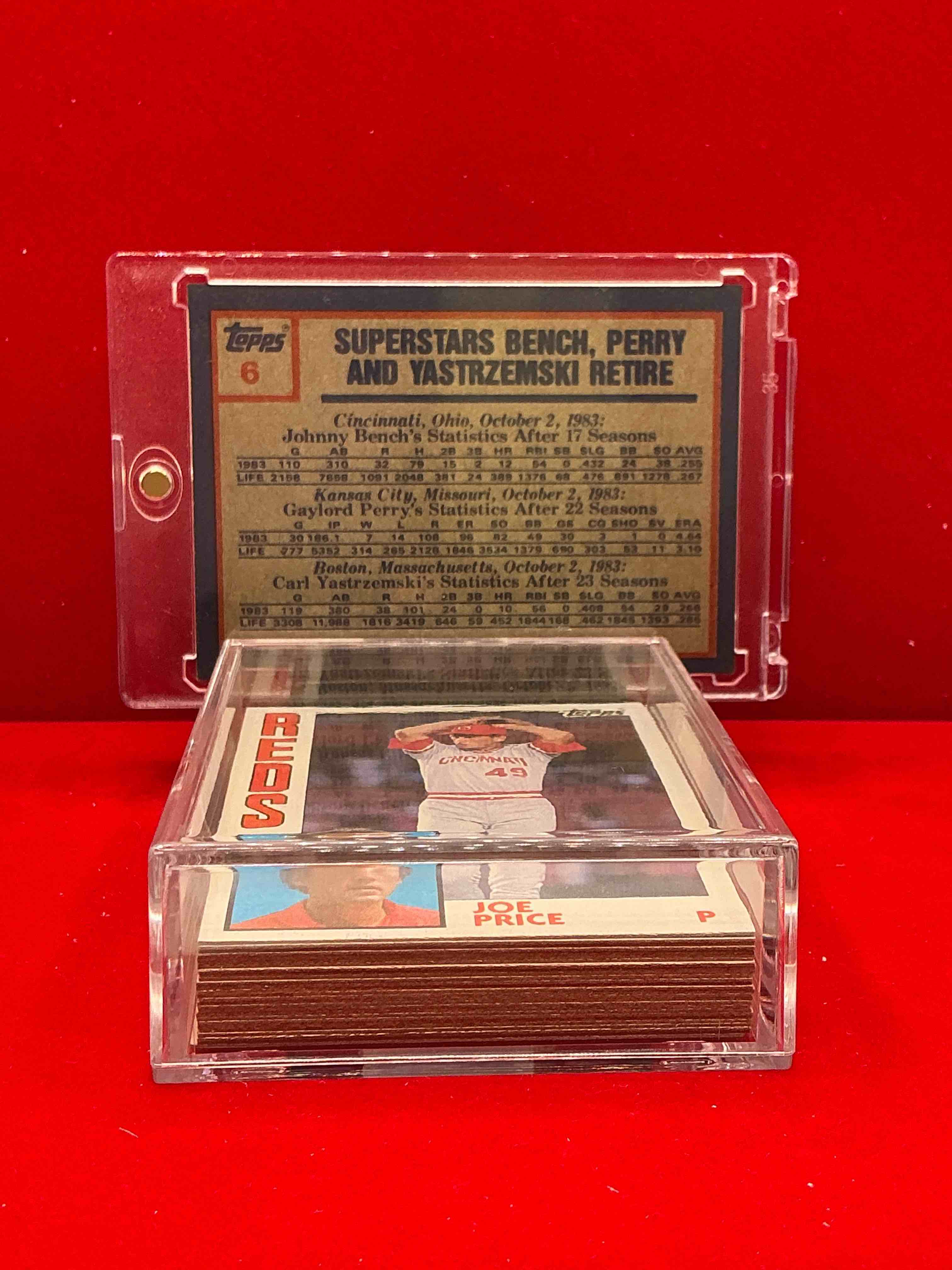 Condition photo showing New/Like New for 1984 reds team set! card reds set! dave concepcion, cesar cedeno, ron oester & more! reds fans rejoice!