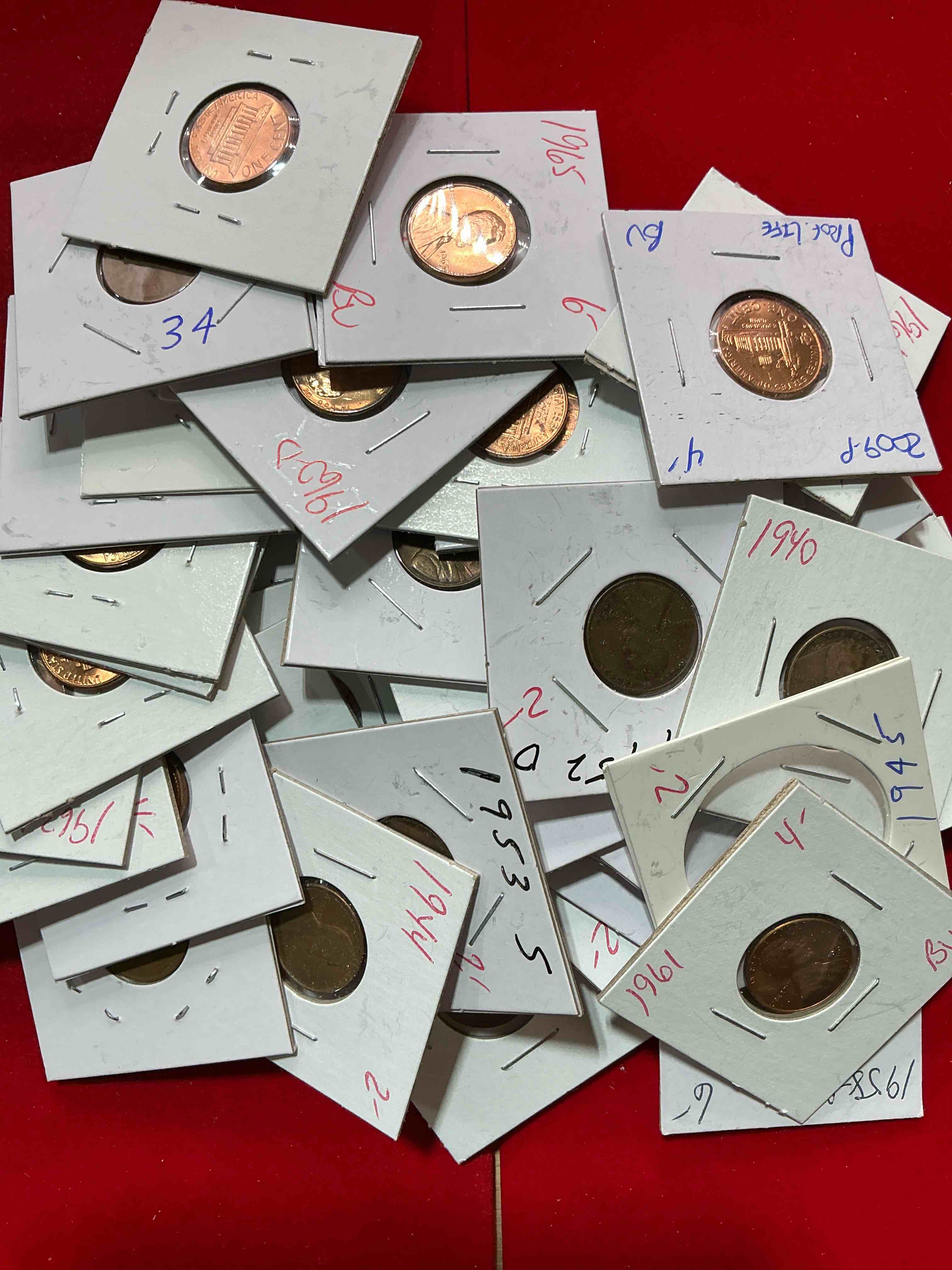penny palooza closeout! wow! awesome pennies, vintage, antique, brilliant uncirculated & more galore! u.s. treasury has stopped making pennies forever... get ther while you can! check out this incredible closeout collectic of incredibly cool pennies spanning decades! bid is per coin/ltem & all coins encased for protection! a true smorgasbord collector's dream! each penny collection is unique & includes a mix of rare dates, multiple mint marks, antique, vintage, modern, uncirculated & more! disregard original price marks on pieces, this is a true auction closeout! an incredible opportunity for re-sellers & collectors!