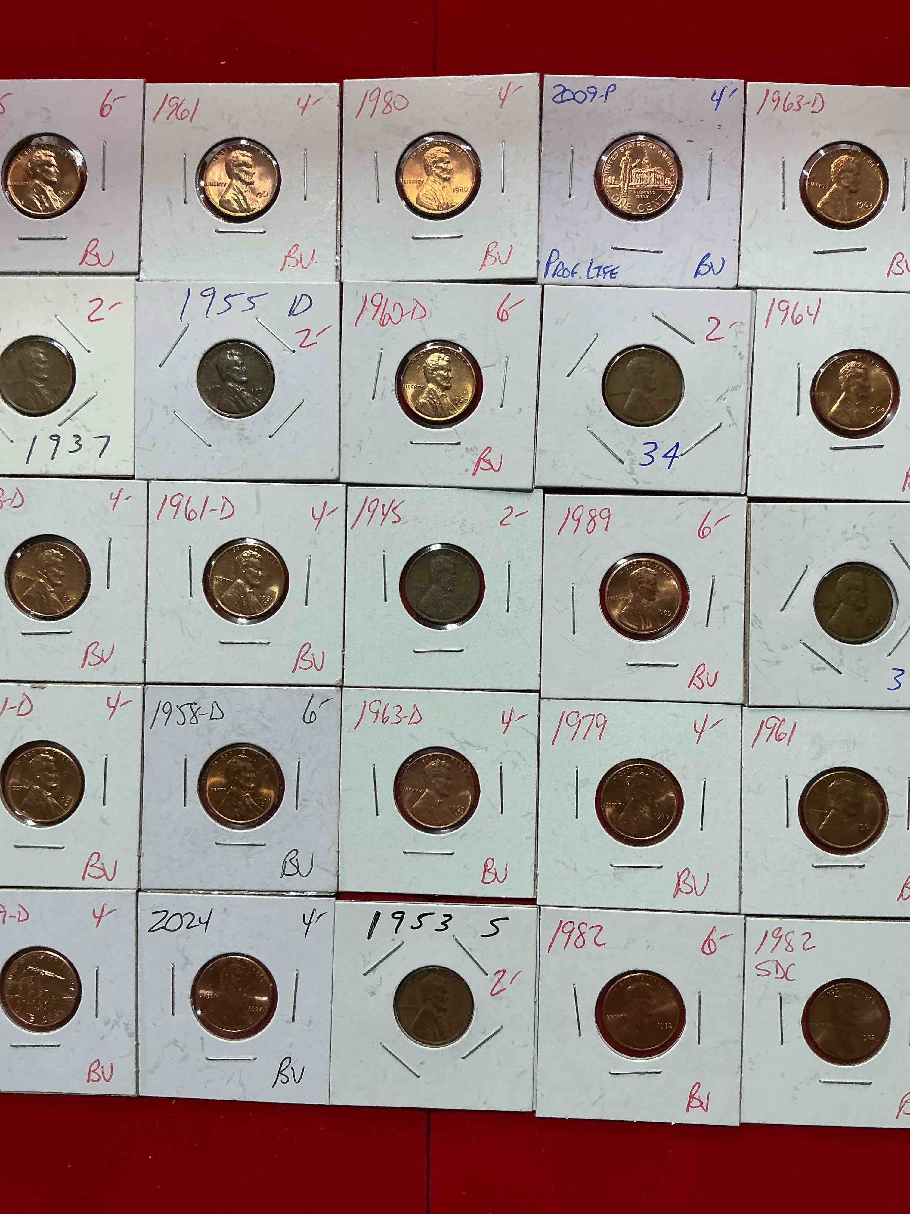 Condition photo showing Good Condition for penny palooza closeout! wow! awesome pennies, vintage, antique, brilliant uncirculated & more galore! u.s. treasury has stopped making pennies forever... get ther while you can! check out this incredible closeout collectic of incredibly cool pennies spanning decades! bid is per coin/ltem & all coins encased for protection! a true smorgasbord collector's dream! each penny collection is unique & includes a mix of rare dates, multiple mint marks, antique, vintage, modern, uncirculated & more! disregard original price marks on pieces, this is a true auction closeout! an incredible opportunity for re-sellers & collectors!