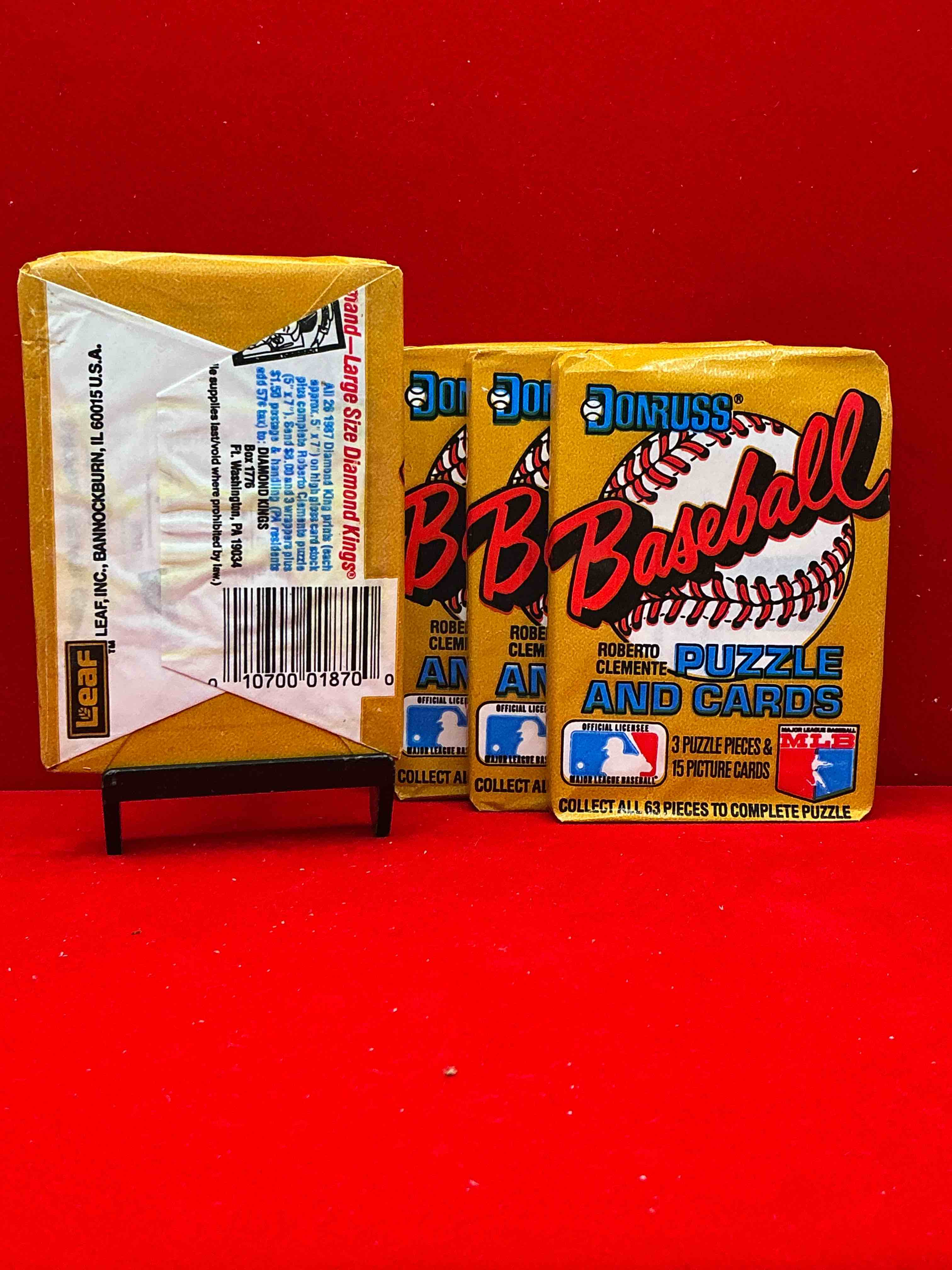 Condition photo showing New/Like New for absolutely fully loaded! 1987 donruss baseball unopened collectible sports trading card wax pack, direct from original retail case. this year is loaded with rookies! search for rookies from greg maddox (psa 10 value $200+), barry bonds (psa 10 value $150+), bo jackson (psa 10 value $175+), mark mcgwire rated rookie & more! these packs are drying up & getting very hard to find!