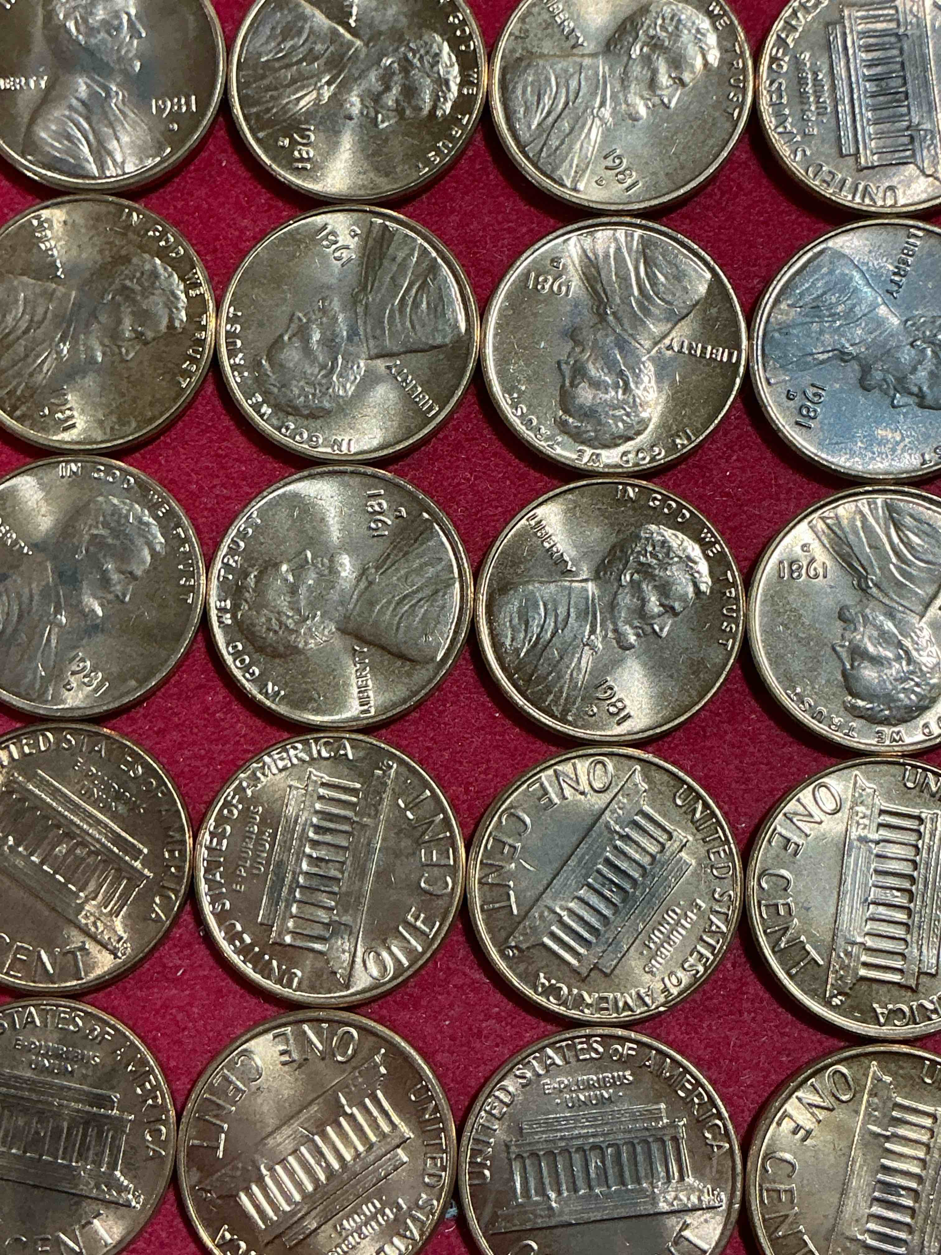 1981 uncirculated pennies! a historical year in american history, dawn of the space shuttle! ronald reagan inaugurated, launch of mtv! these pennies are a great way to grab a piece of american history!