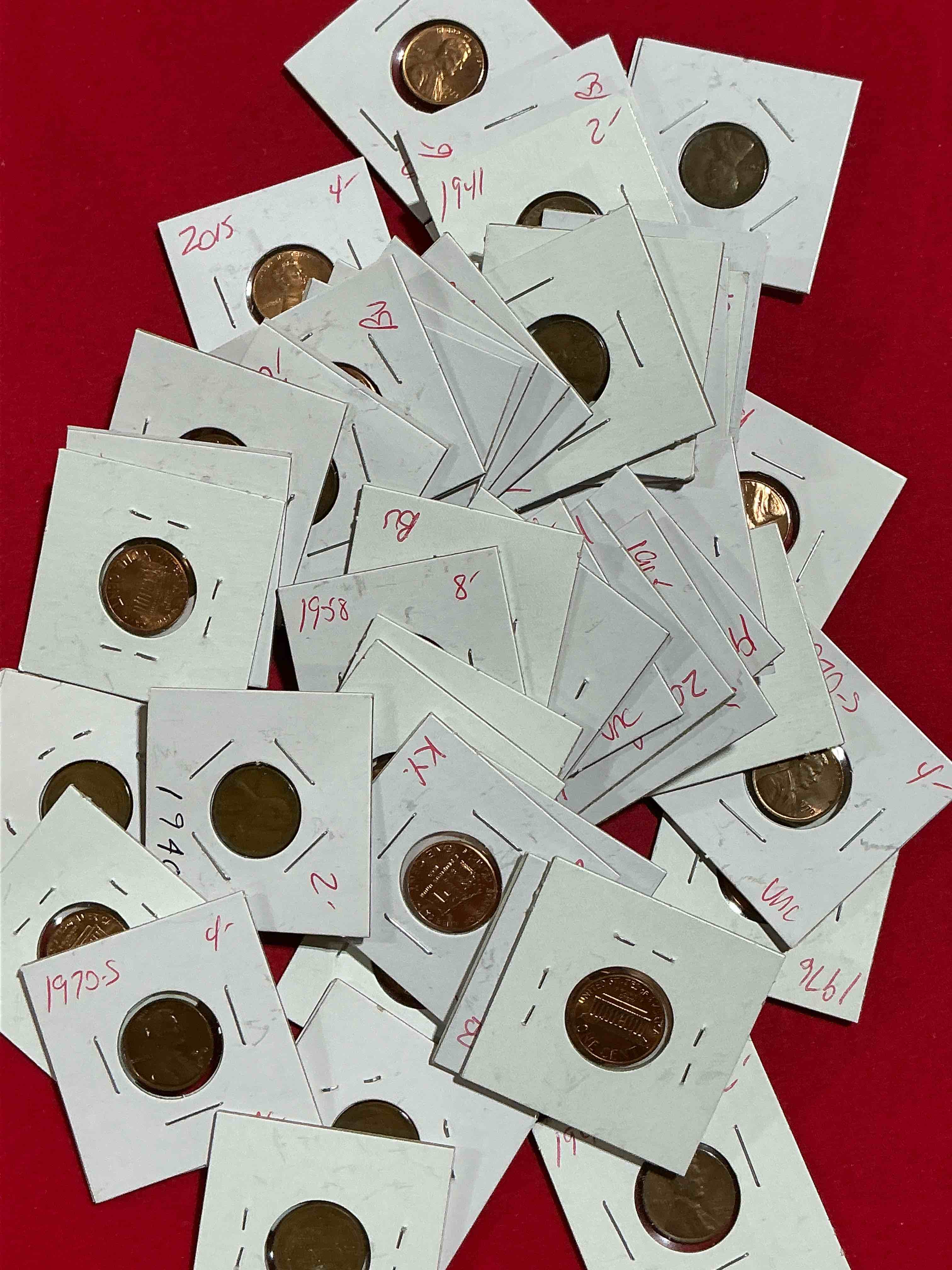 penny palooza closeout! wow! awesome pennies, vintage, antique, brilliant uncirculated & more galore! u.s. treasury has stopped making pennies forever... get ther while you can! check out this incredible closeout collectic of incredibly cool pennies spanning decades! bid is per coin/ltem & all coins encased for protection! a true smorgasbord collector's dream! each penny collection is unique & includes a mix of rare dates, multiple mint marks, antique, vintage, modern, uncirculated & more! disregard original price marks on pieces, this is a true auction closeout! an incredible opportunity for re-sellers & collectors!