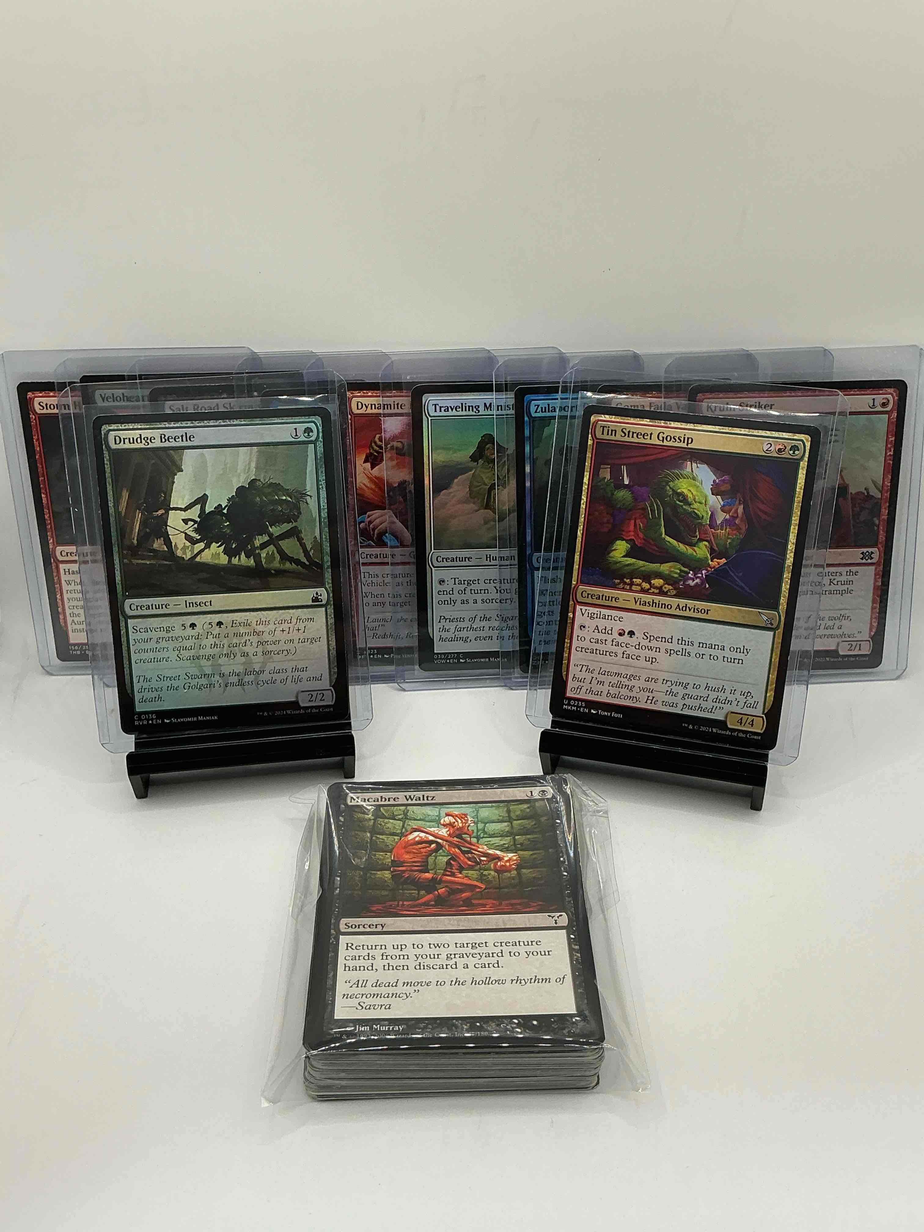 Condition photo showing New/Like New for magic the gathering 50 card lot! lot includes 10 rare or holo foil cards! all cards in excellent shape condition! a great way to join the mtg craze!