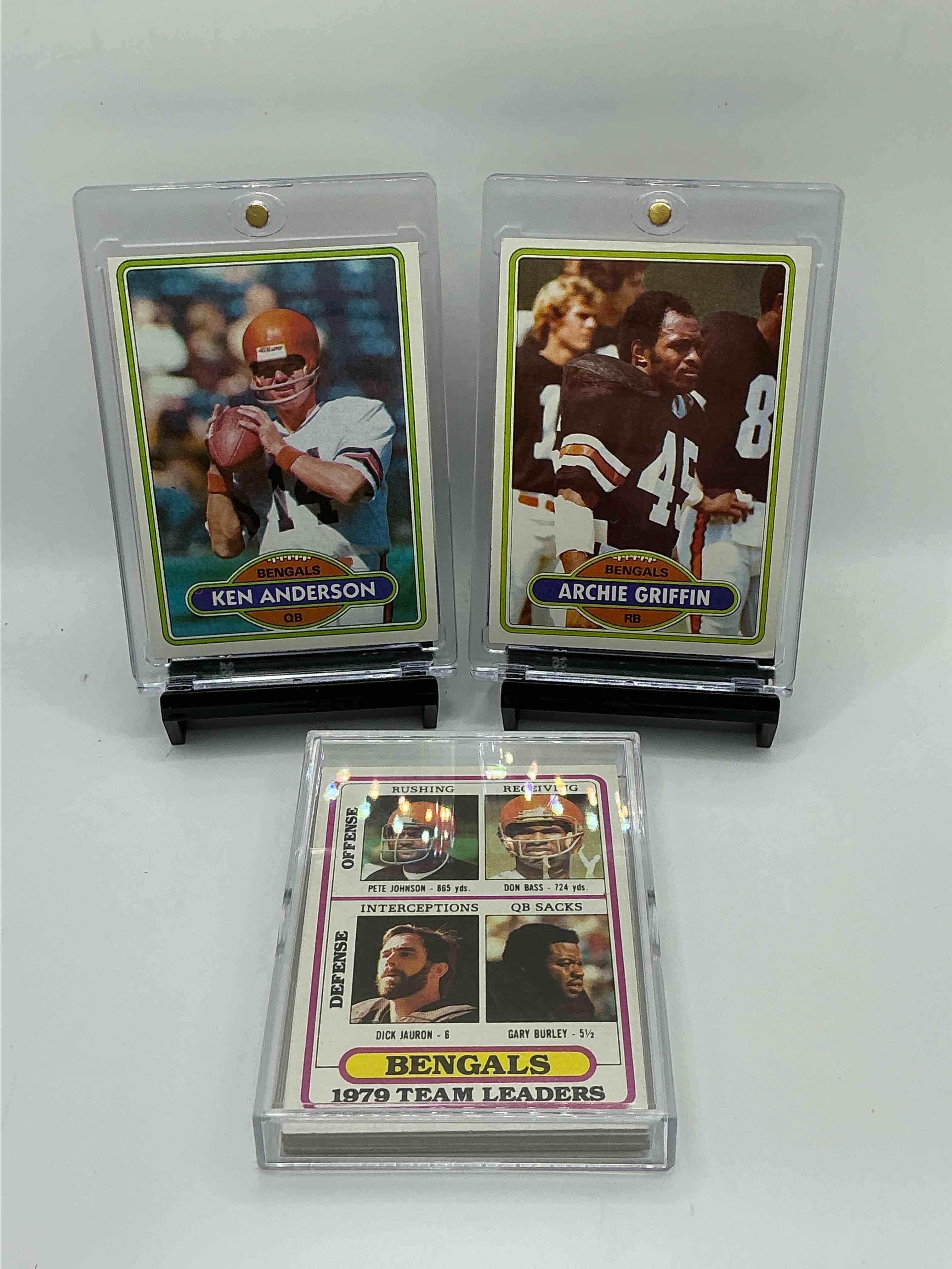 Condition photo showing New/Like New for bengals fans rejoice! 1979 bengals team set! what a piece of bengals history! ken anderson, archie griffin, bengals team card & so many more!