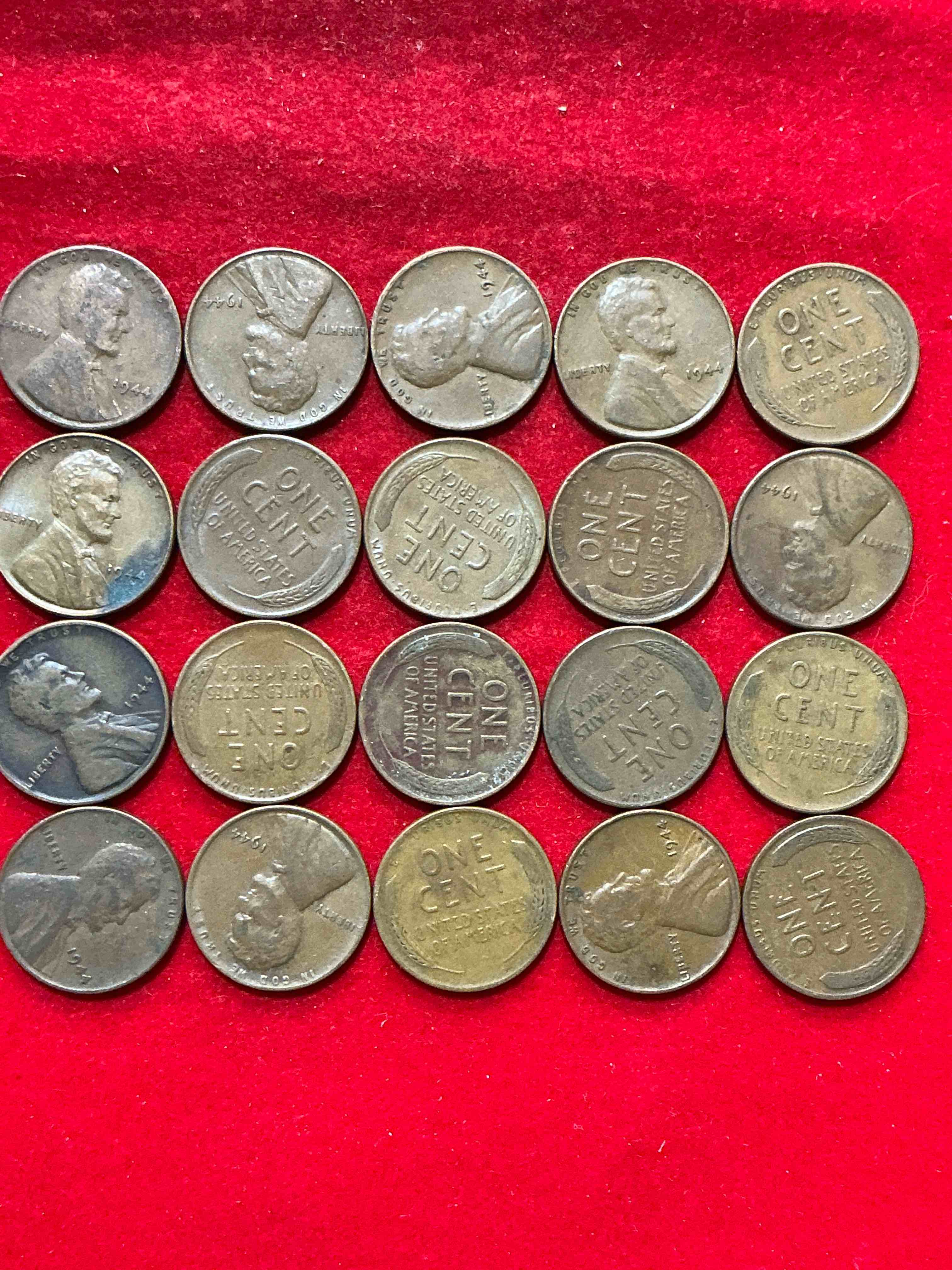 Condition photo showing Good Condition for 1944 calling world war 2 buffs! 1944 d-day era wheat pennies! d-day was june 6th, 1944 & was one of the most significant battles of wwii! own pieces of this era with these genuine 1944 wheat pennies in nice condition!